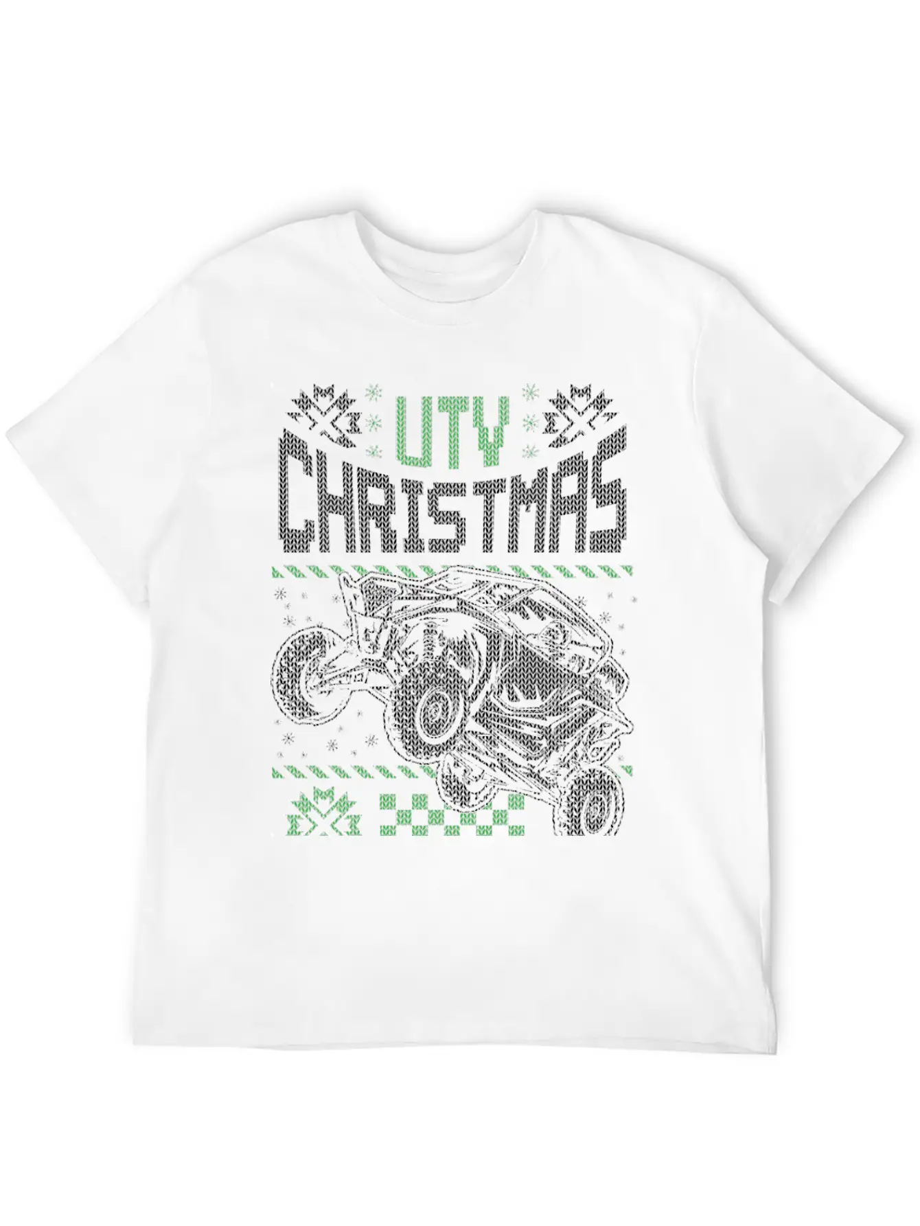 UTV SxS RzR Christmas Unisex Short Sleeve Soft Cotton T-Shirt – Casual Everyday Wear