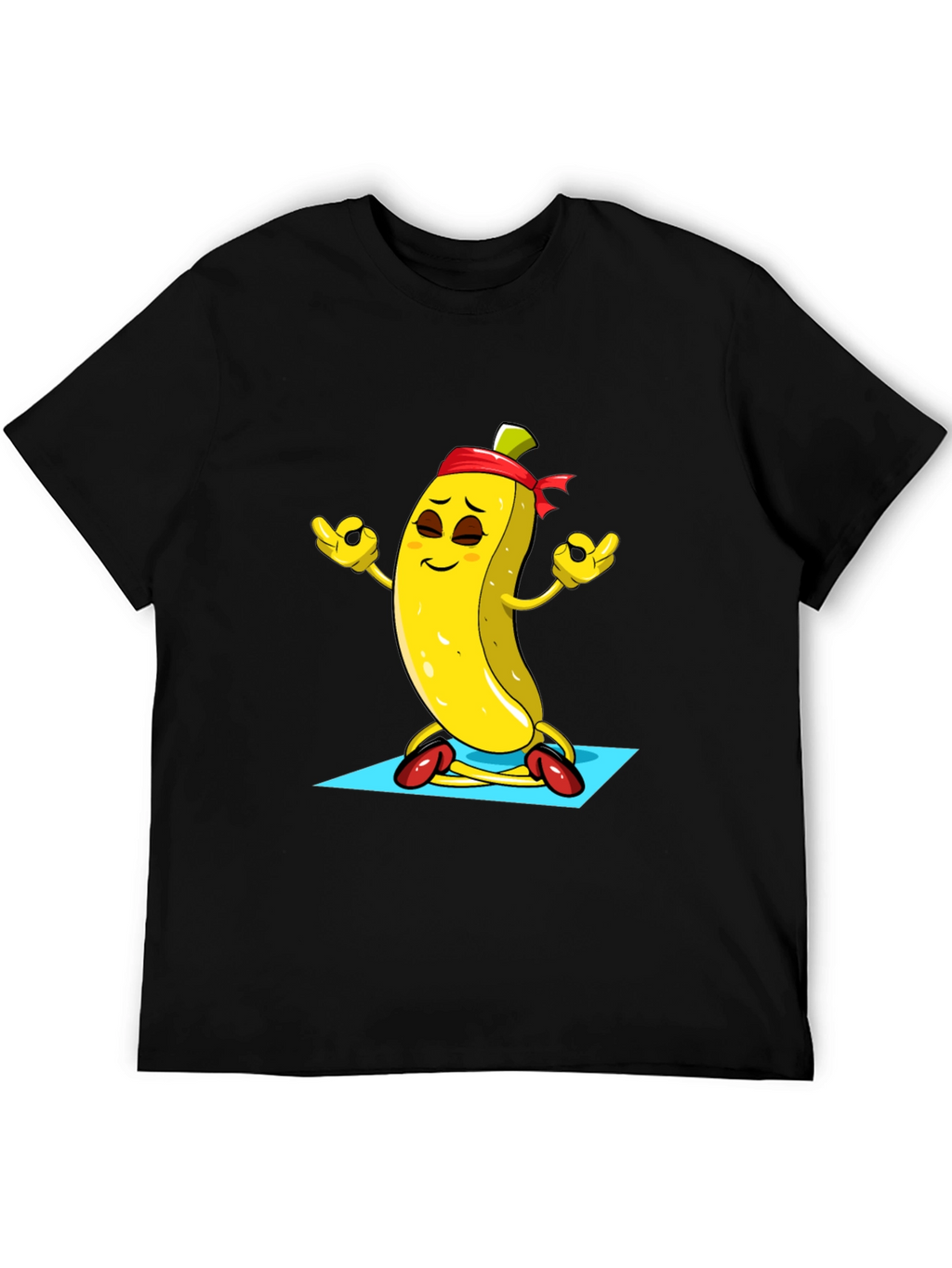 Meditating Banana T-Shirt - Funny Yoga Fruit Tee