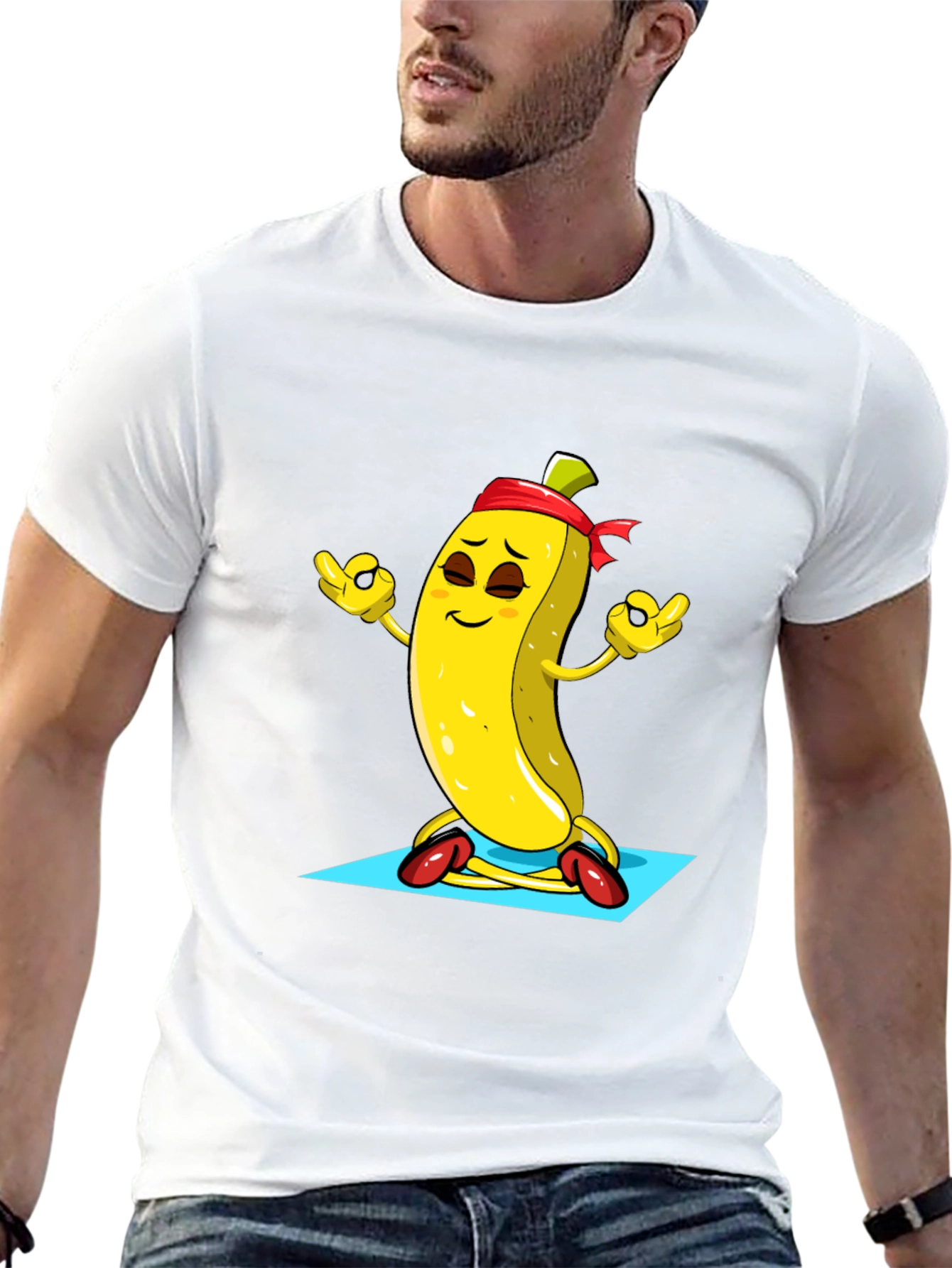 Meditating Banana T-Shirt - Funny Yoga Fruit Tee