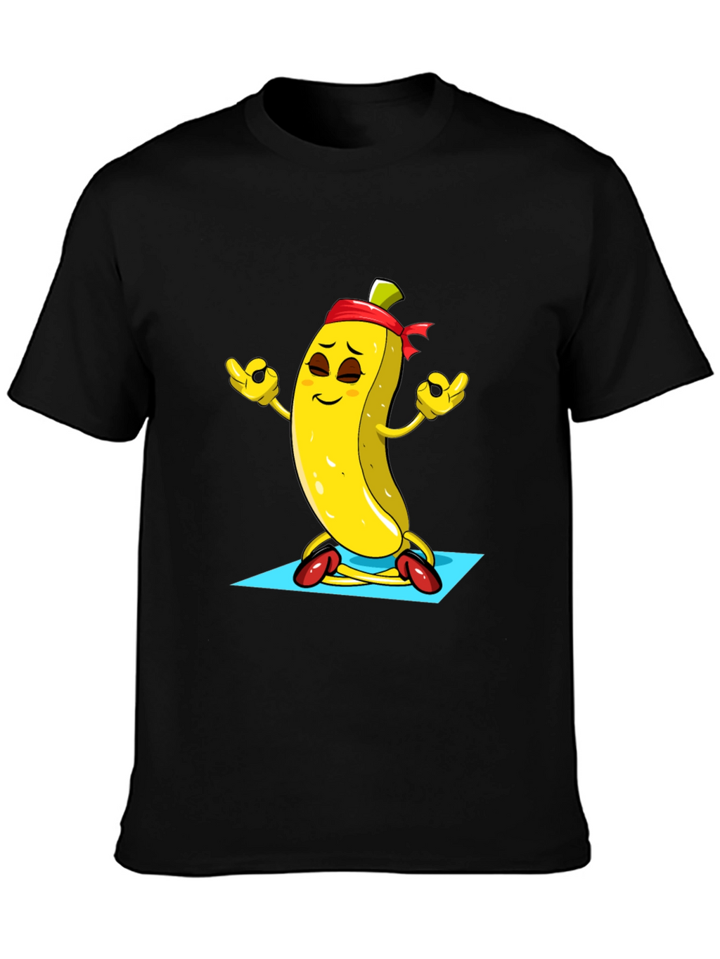 Meditating Banana T-Shirt - Funny Yoga Fruit Tee