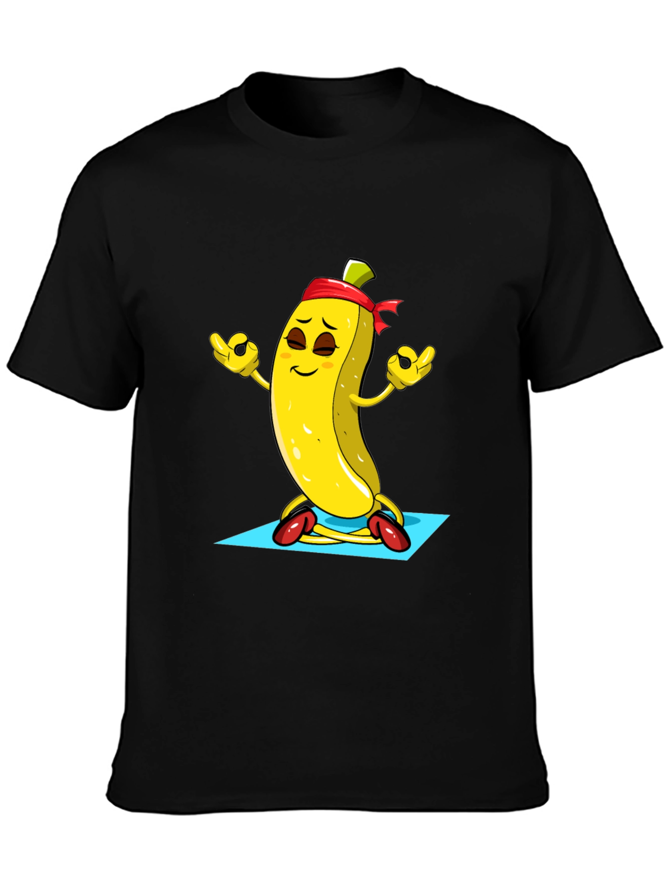 Meditating Banana T-Shirt - Funny Yoga Fruit Tee