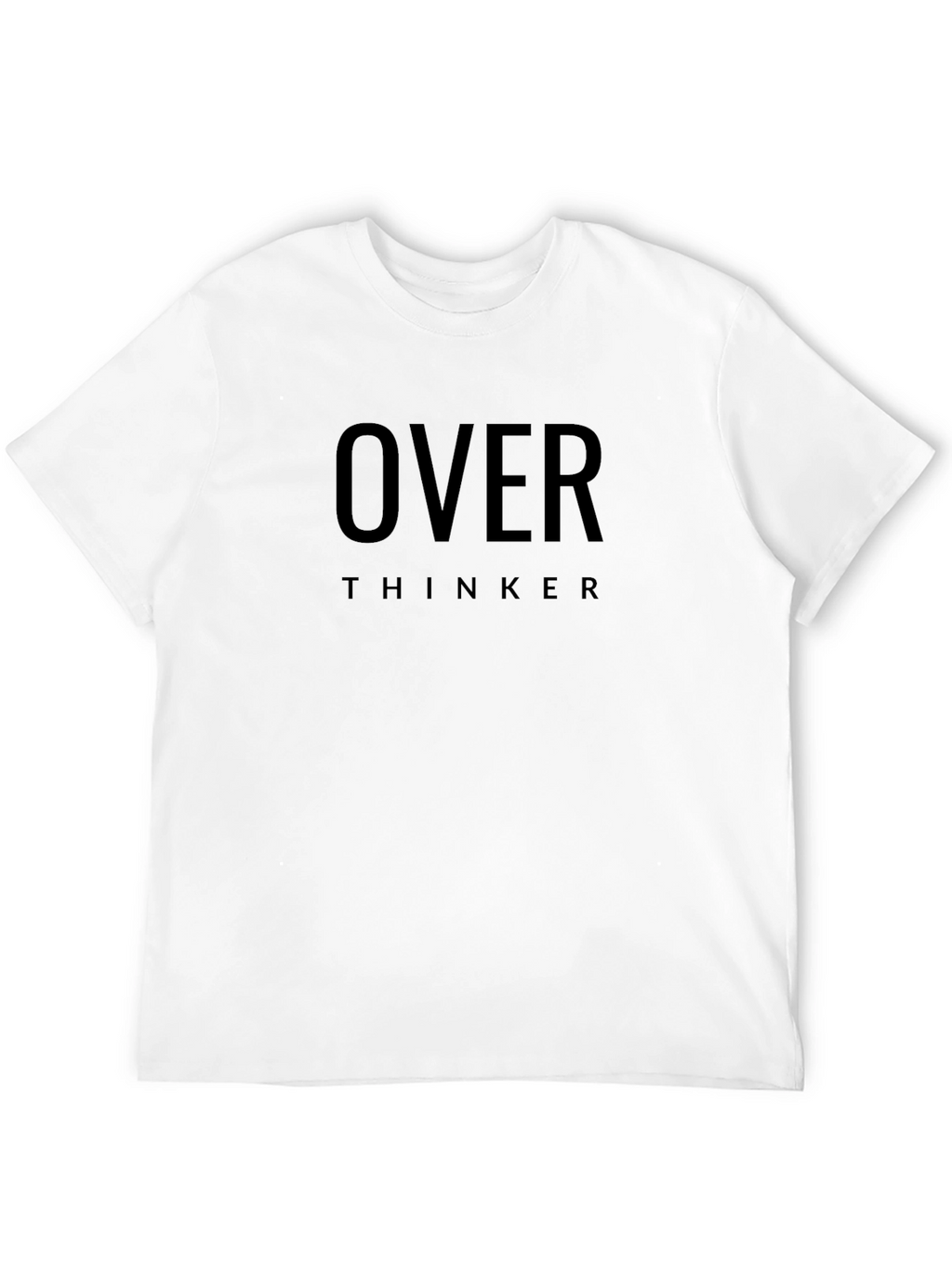 Overthinker Black Tee - Trendy Comfort