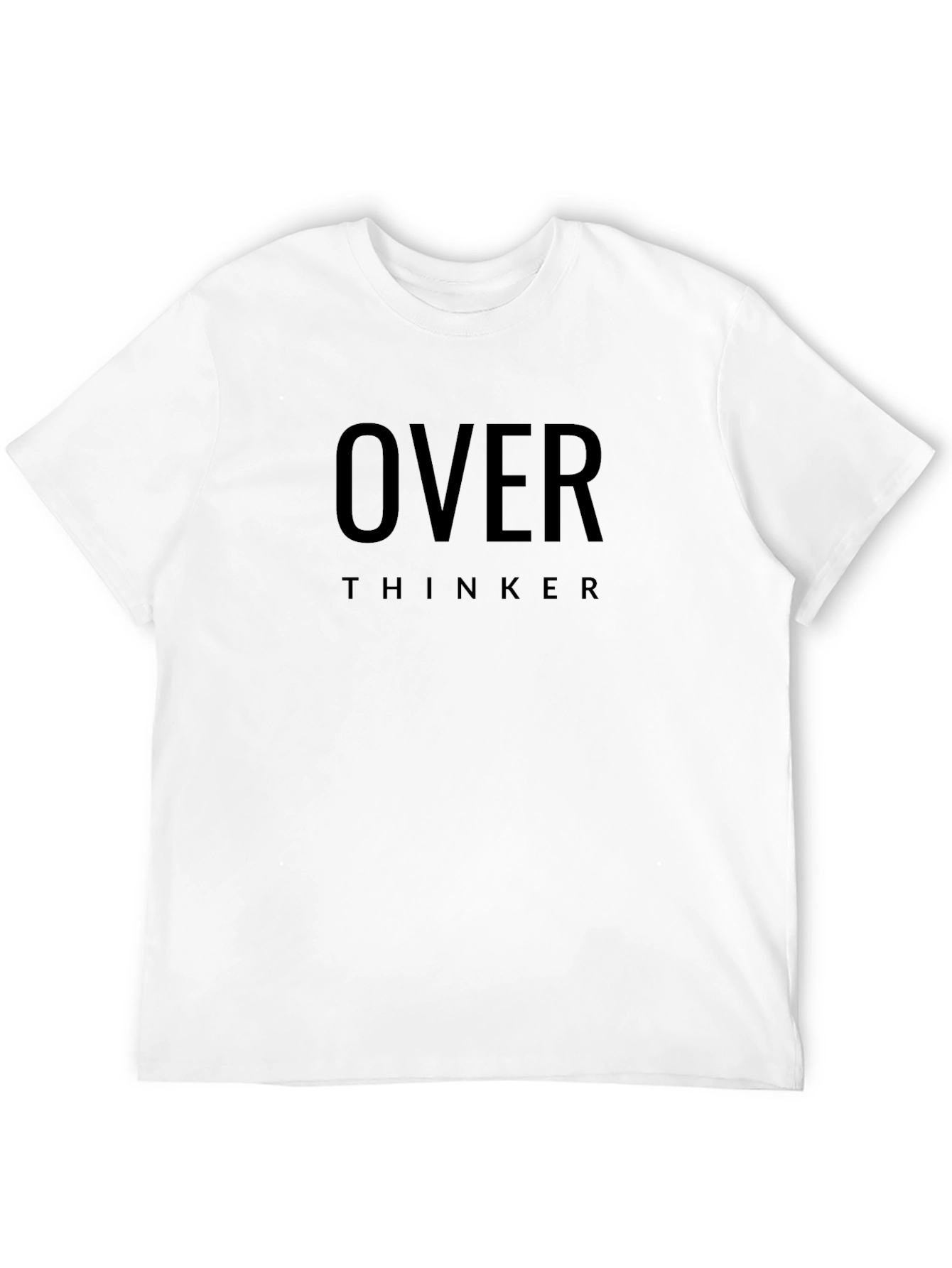 Overthinker Black Tee - Trendy Comfort
