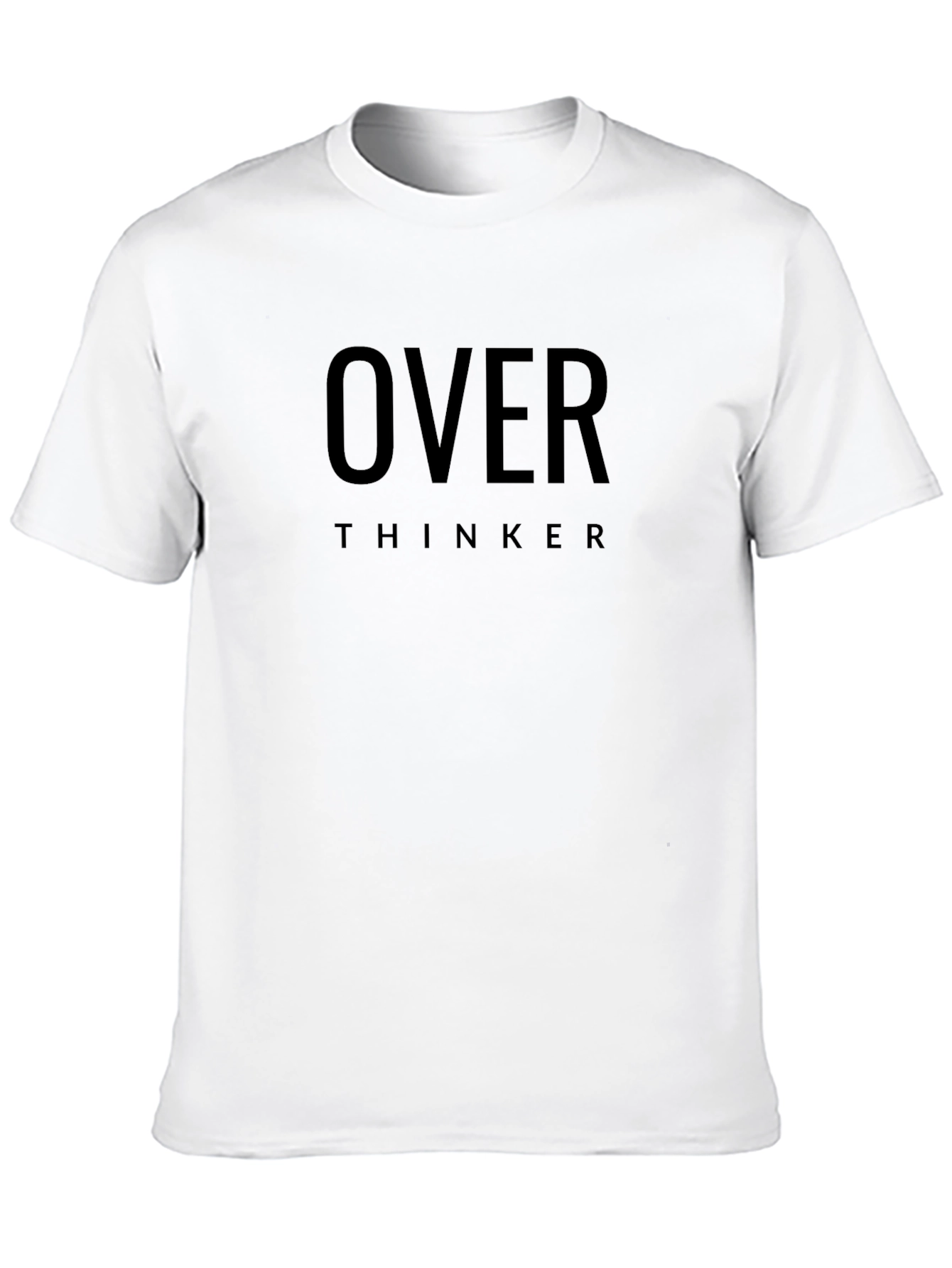 Overthinker Black Tee - Trendy Comfort