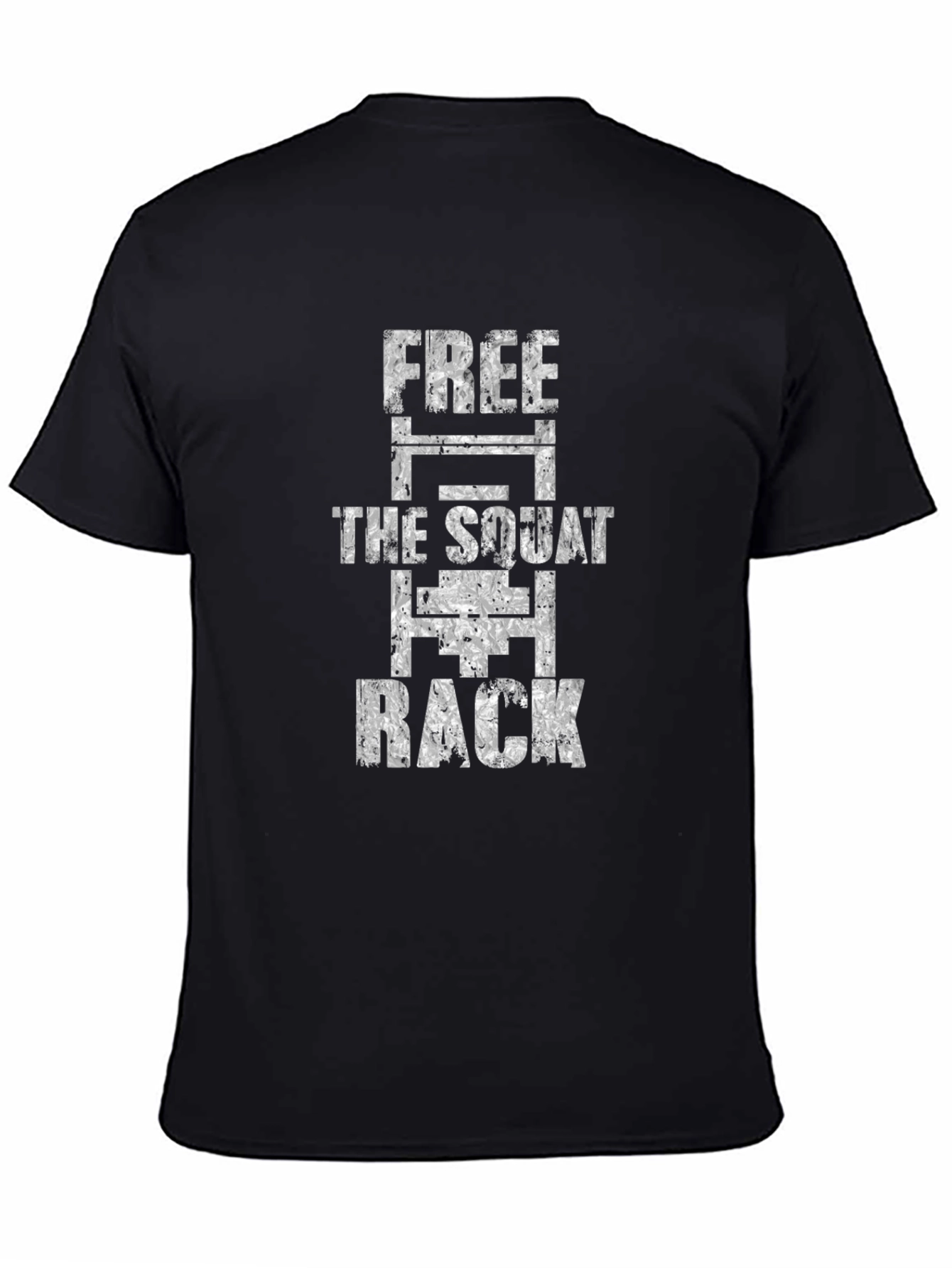 Free The Squat Rack Black Graphic Tee