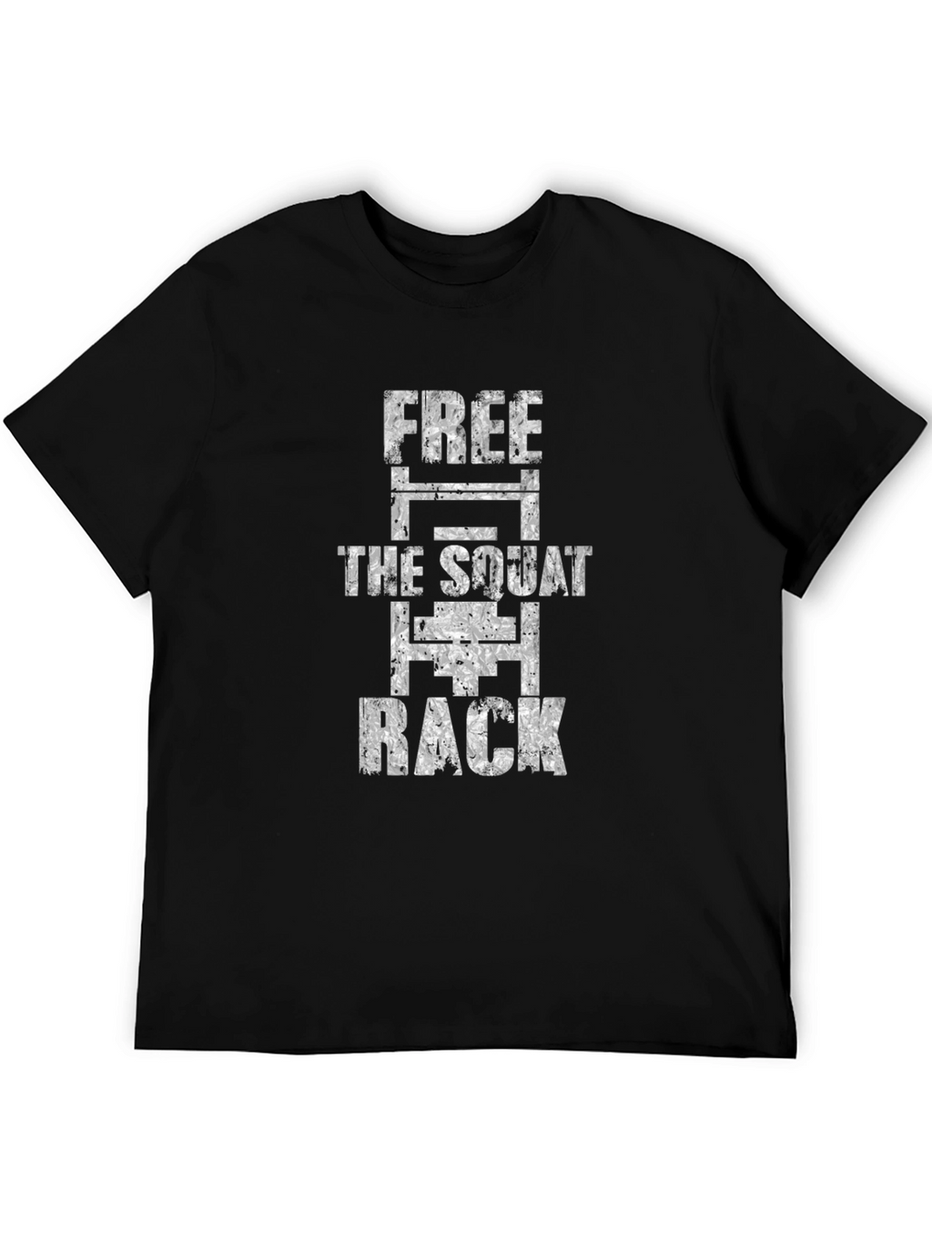 Free The Squat Rack Black Graphic Tee