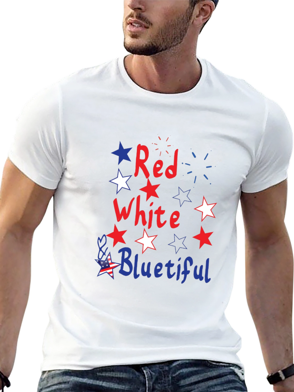 Red White and Bluetiful Patriotic T-Shirt