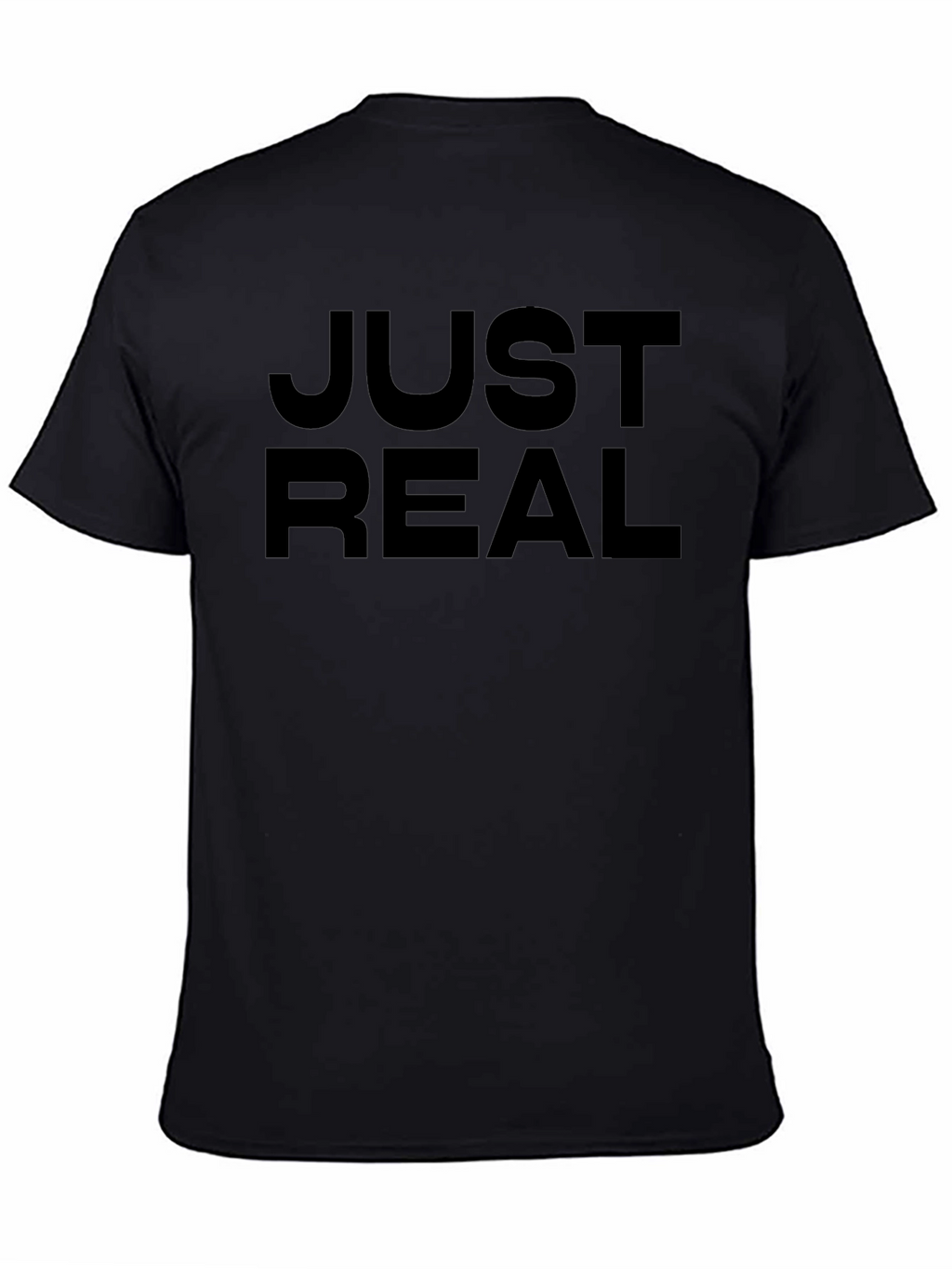 Just Real Black Graphic Tee