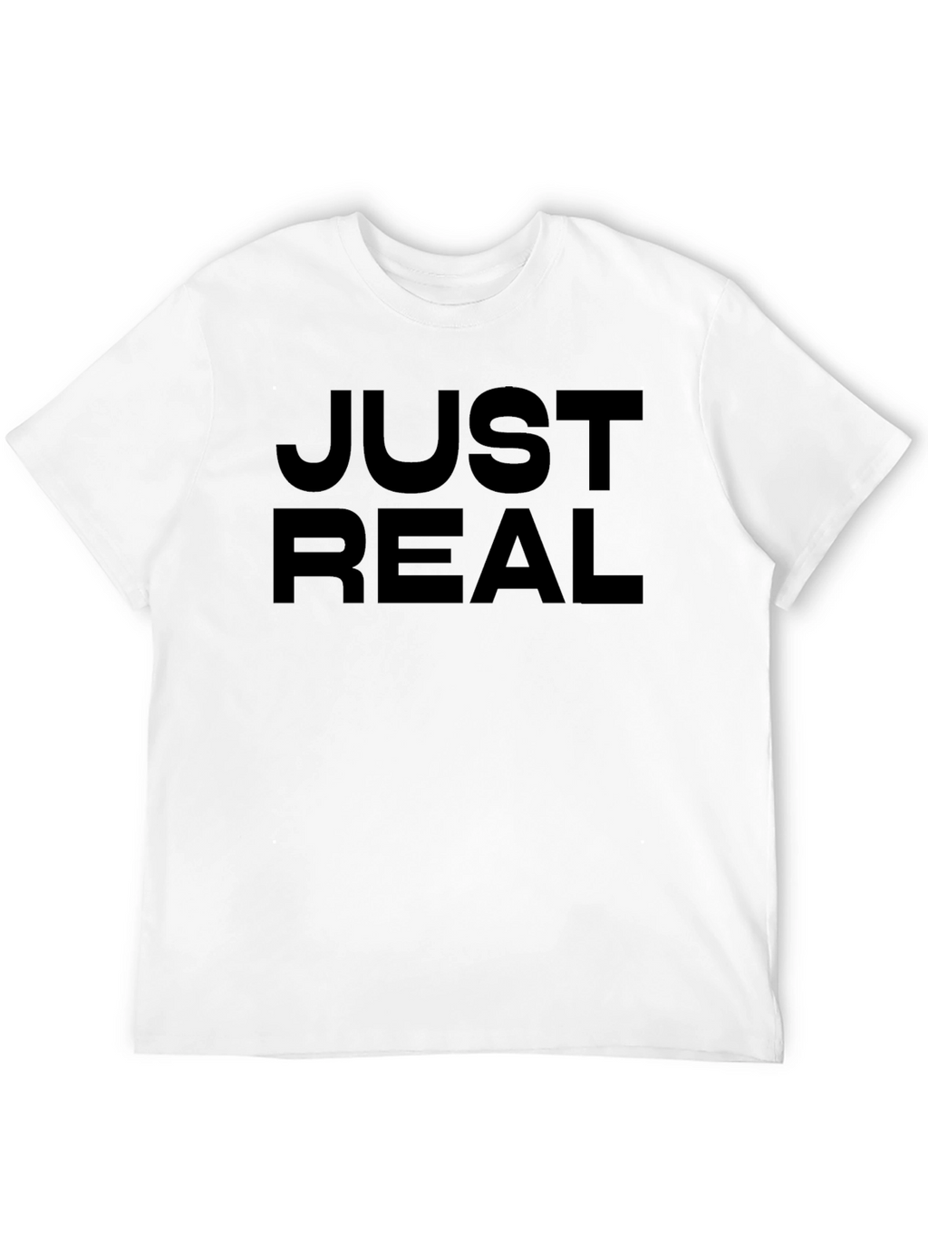 Just Real Black Graphic Tee