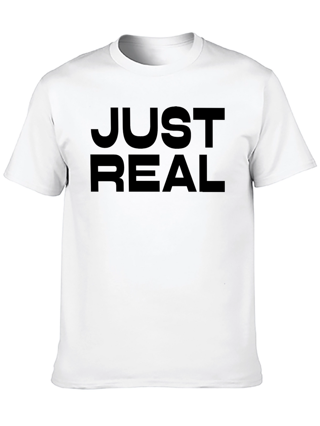 Just Real Black Graphic Tee