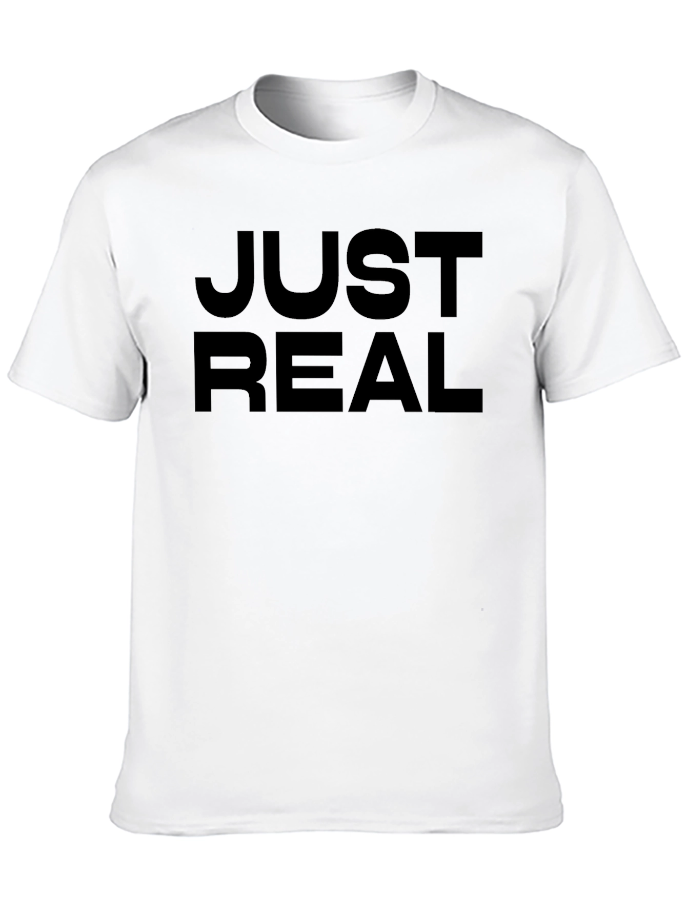 Just Real Black Graphic Tee