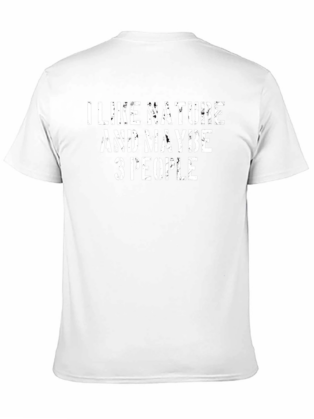 I Like Nature & Maybe 3 People Black T-Shirt