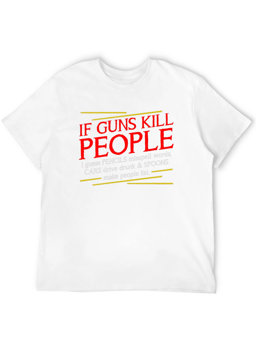 If Guns Kill People T-Shirt - Black
