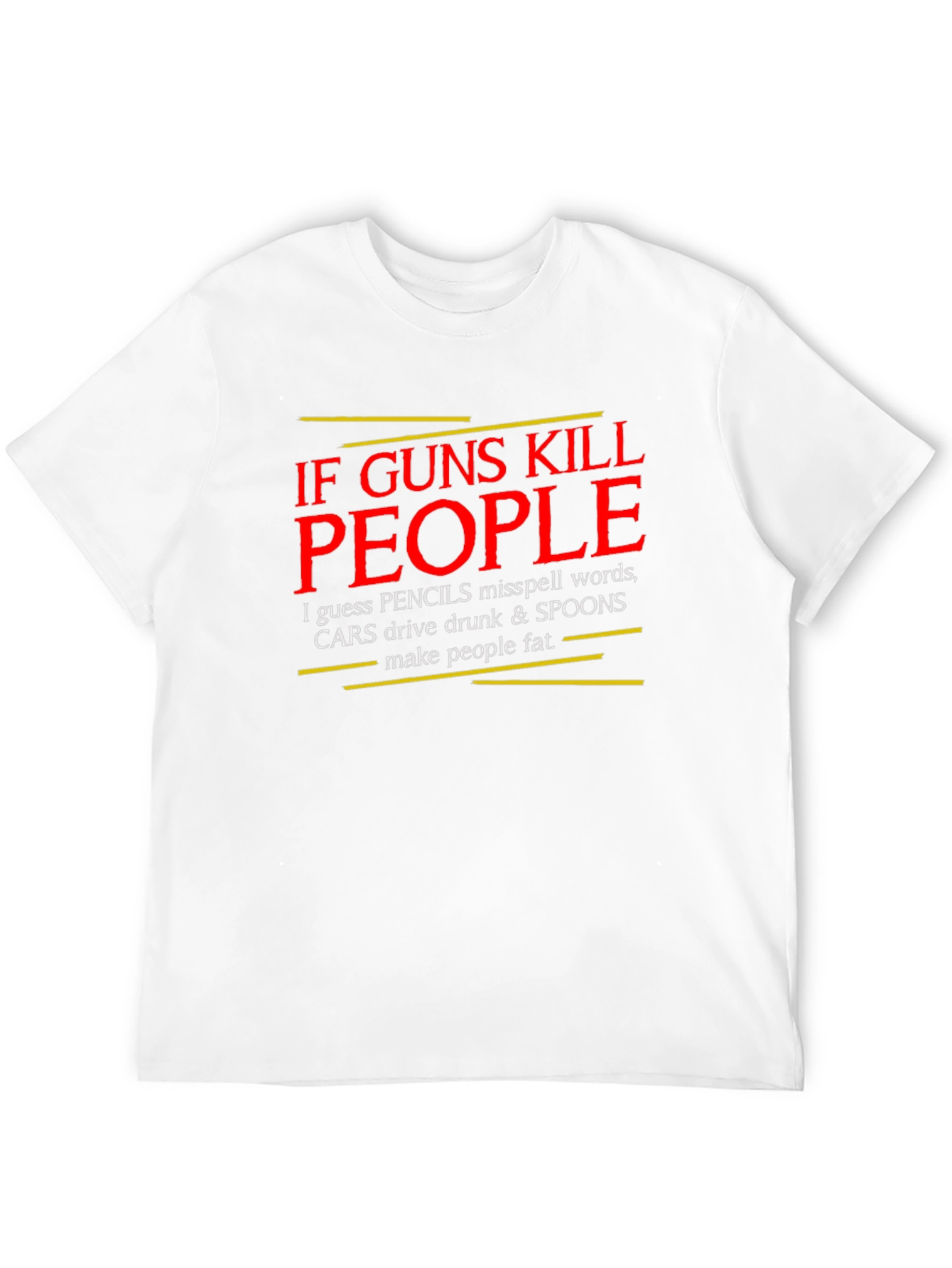If Guns Kill People T-Shirt - Black