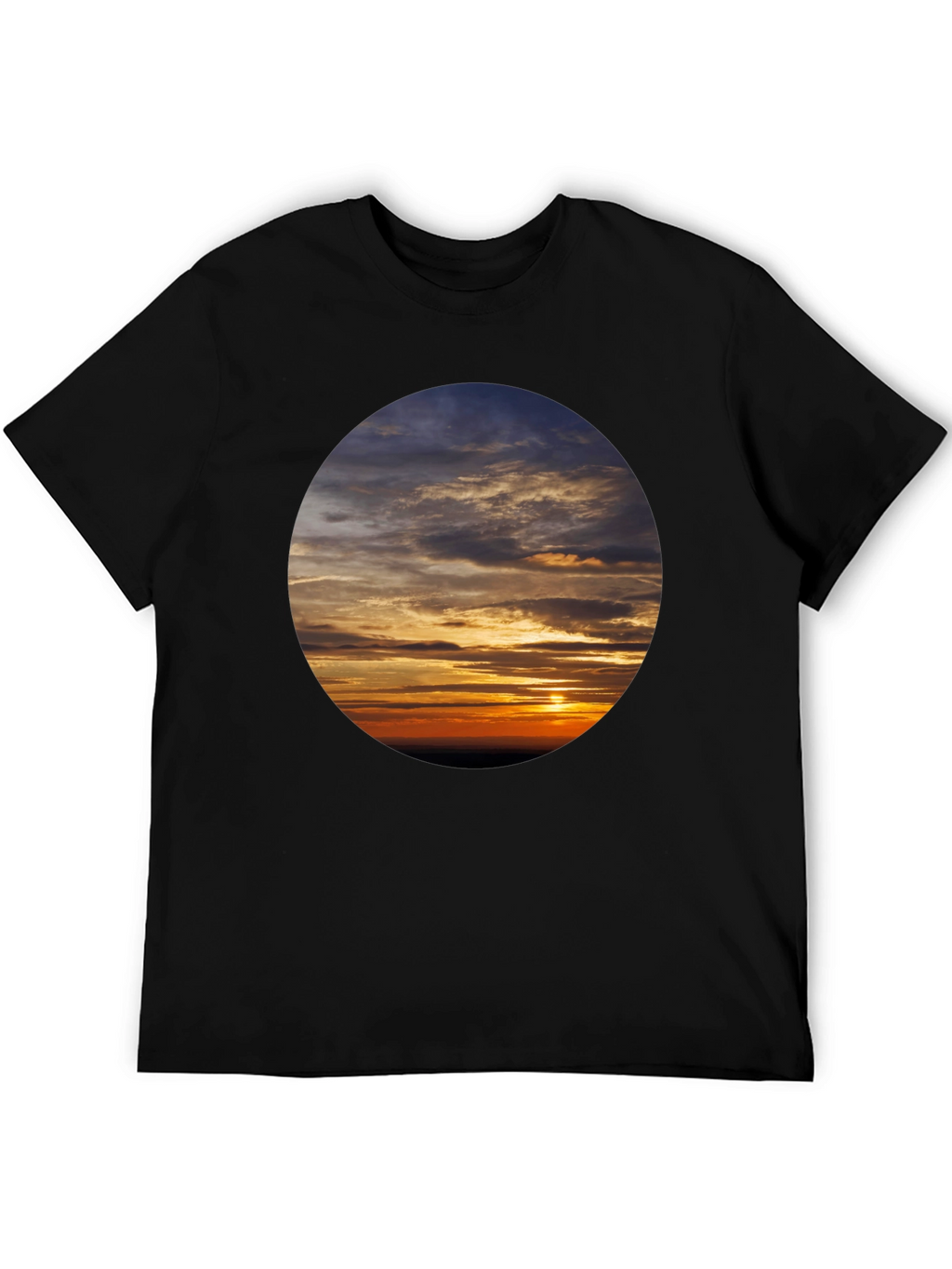 Sunset Sky Graphic Tee - Soft Cotton Casual Shirt