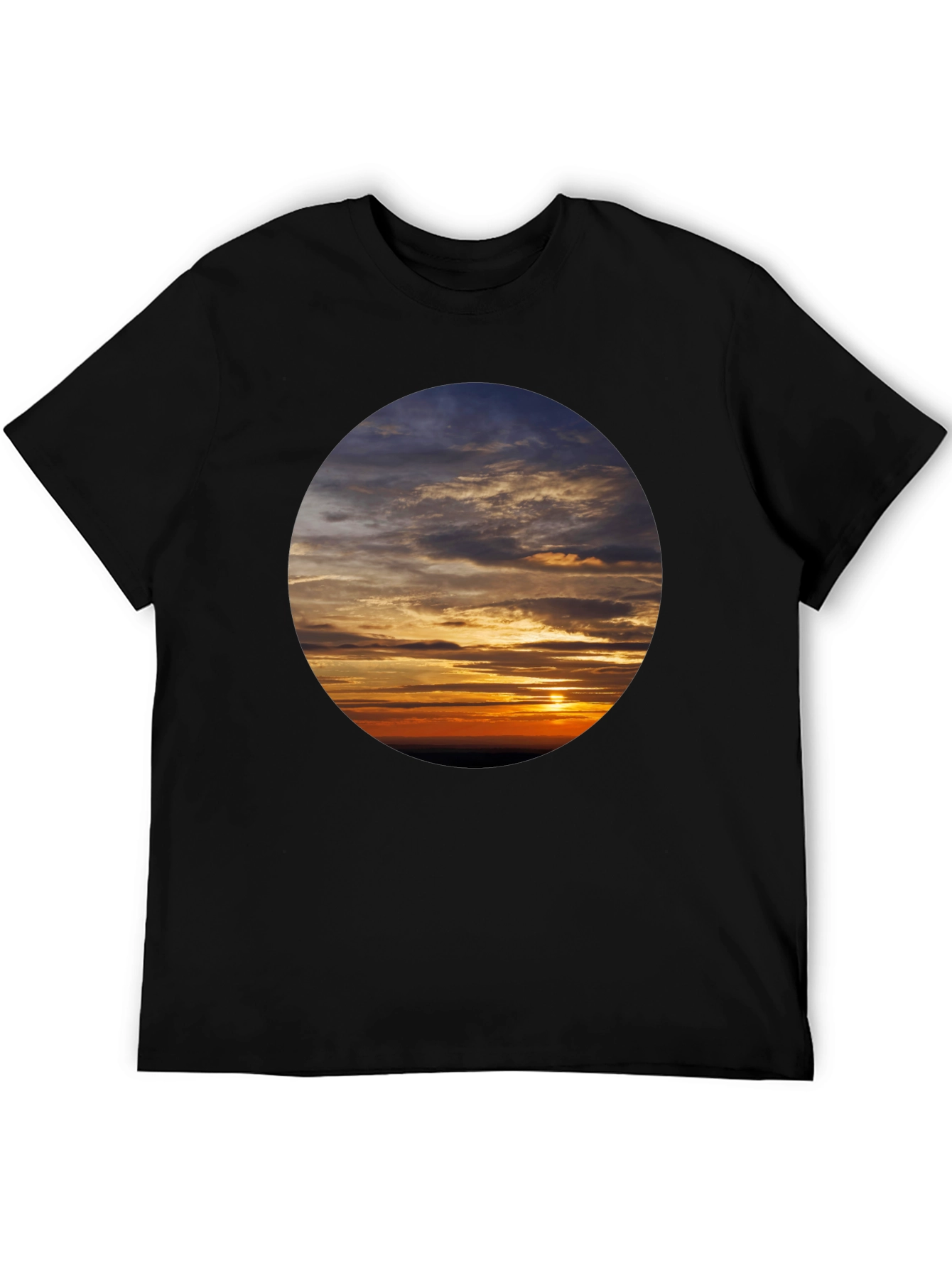 Sunset Sky Graphic Tee - Soft Cotton Casual Shirt