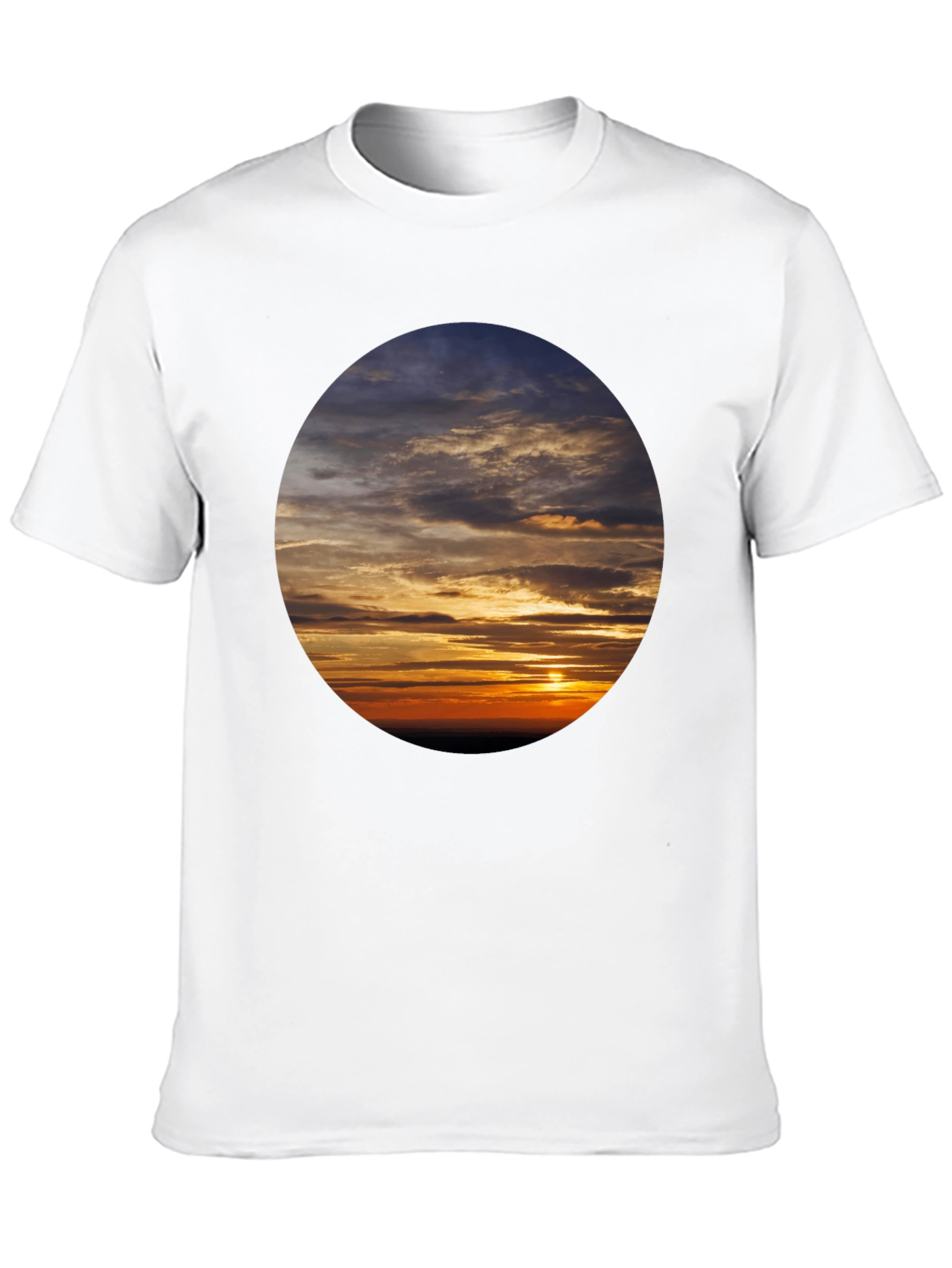 Sunset Sky Graphic Tee - Soft Cotton Casual Shirt