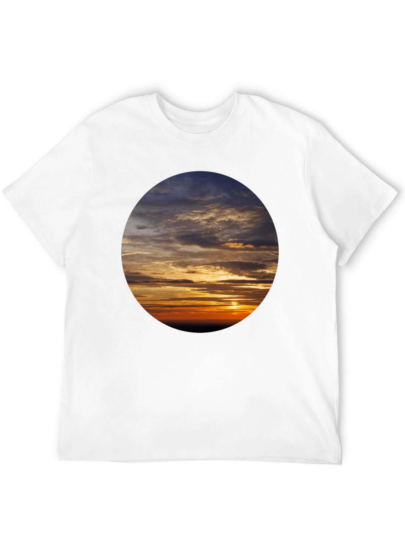 Sunset Sky Graphic Tee - Soft Cotton Casual Shirt