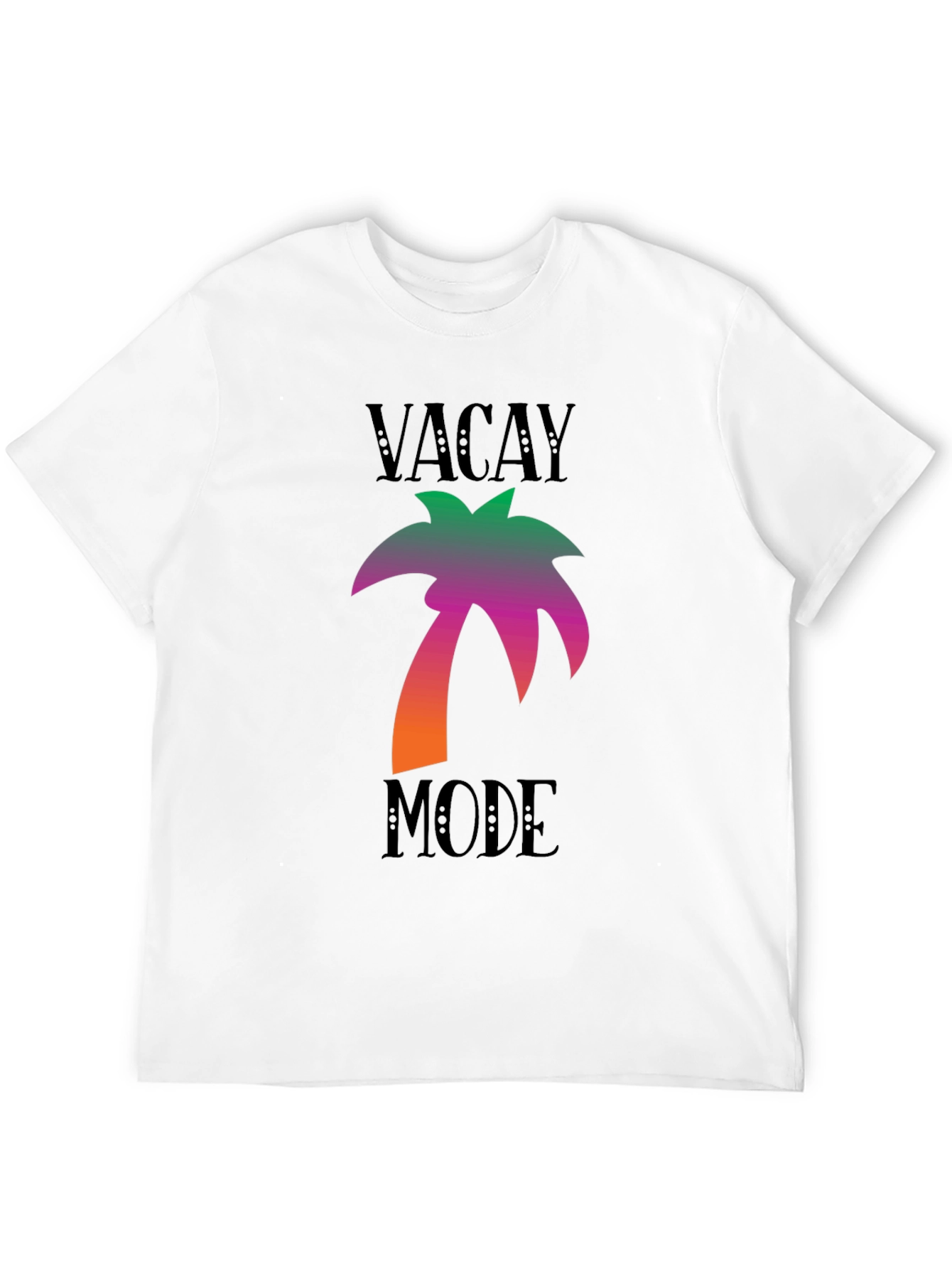 Vacay Mode Black Palm Tree Graphic Tee
