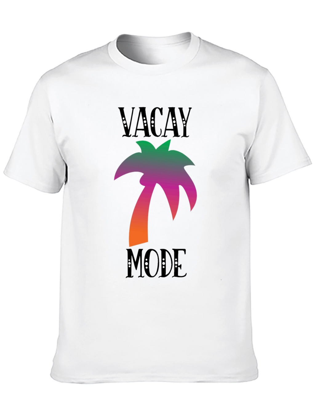 Vacay Mode Black Palm Tree Graphic Tee