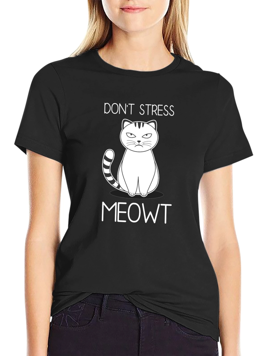 Dont Stress Meowt T-Shirt - Funny Cat Tee