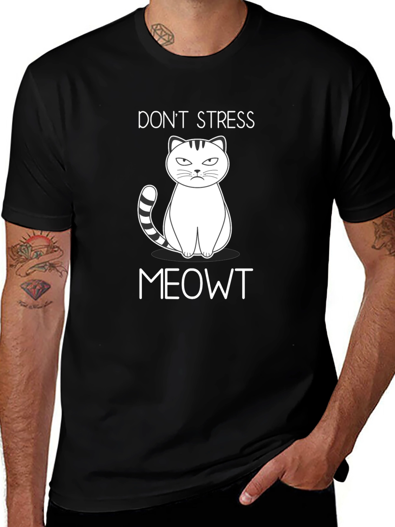 Dont Stress Meowt T-Shirt - Funny Cat Tee