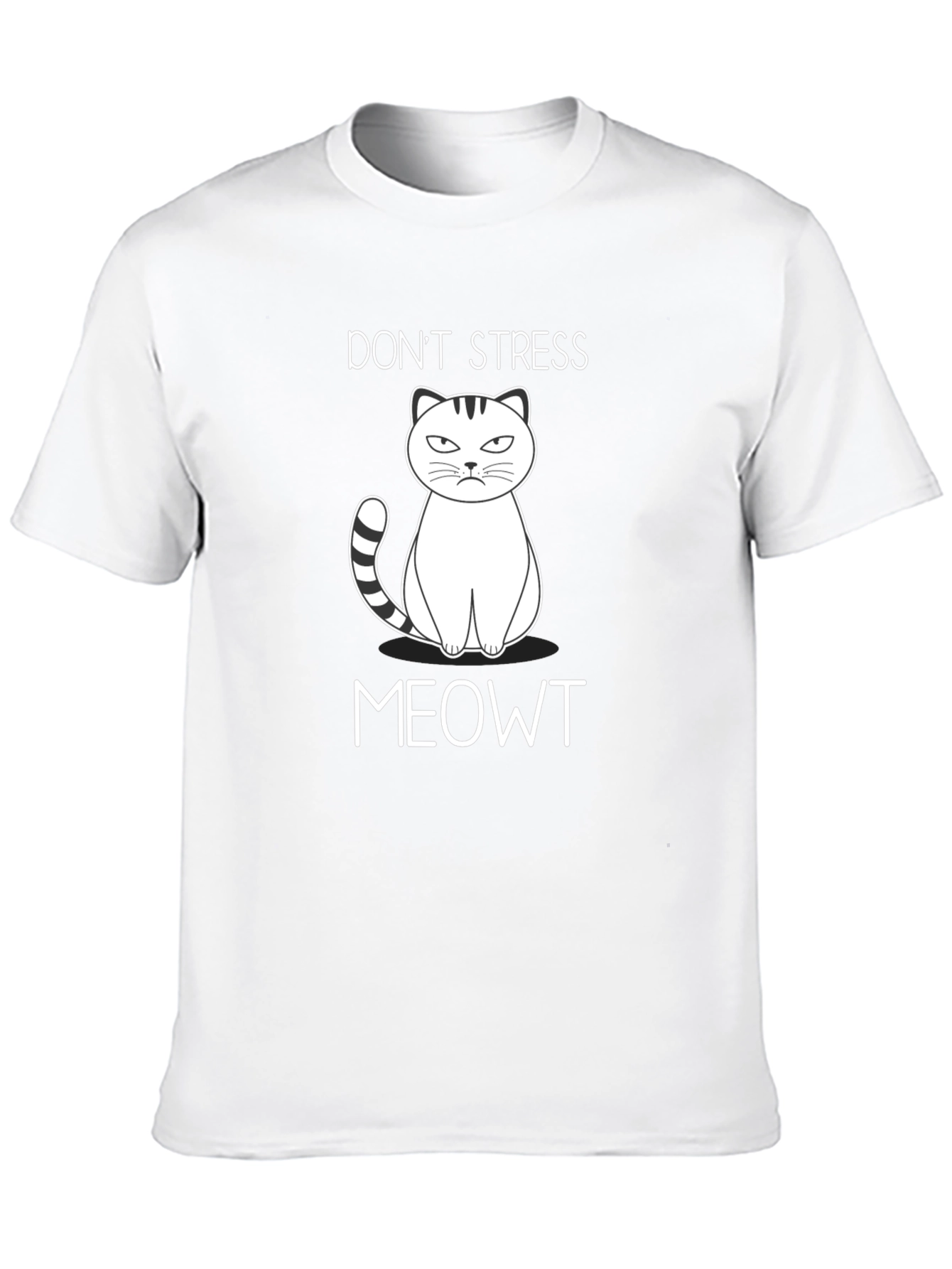 Dont Stress Meowt T-Shirt - Funny Cat Tee
