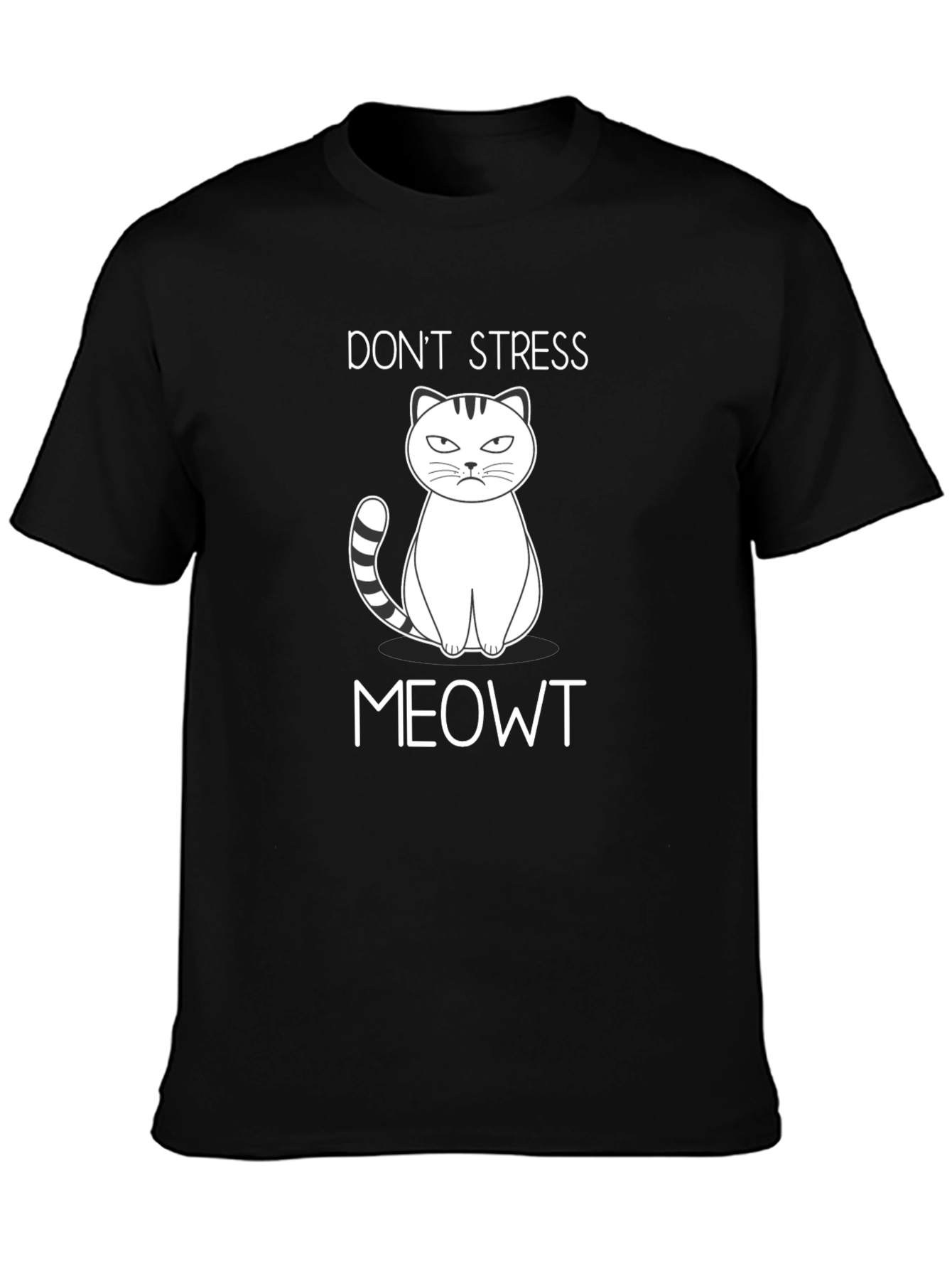 Dont Stress Meowt T-Shirt - Funny Cat Tee