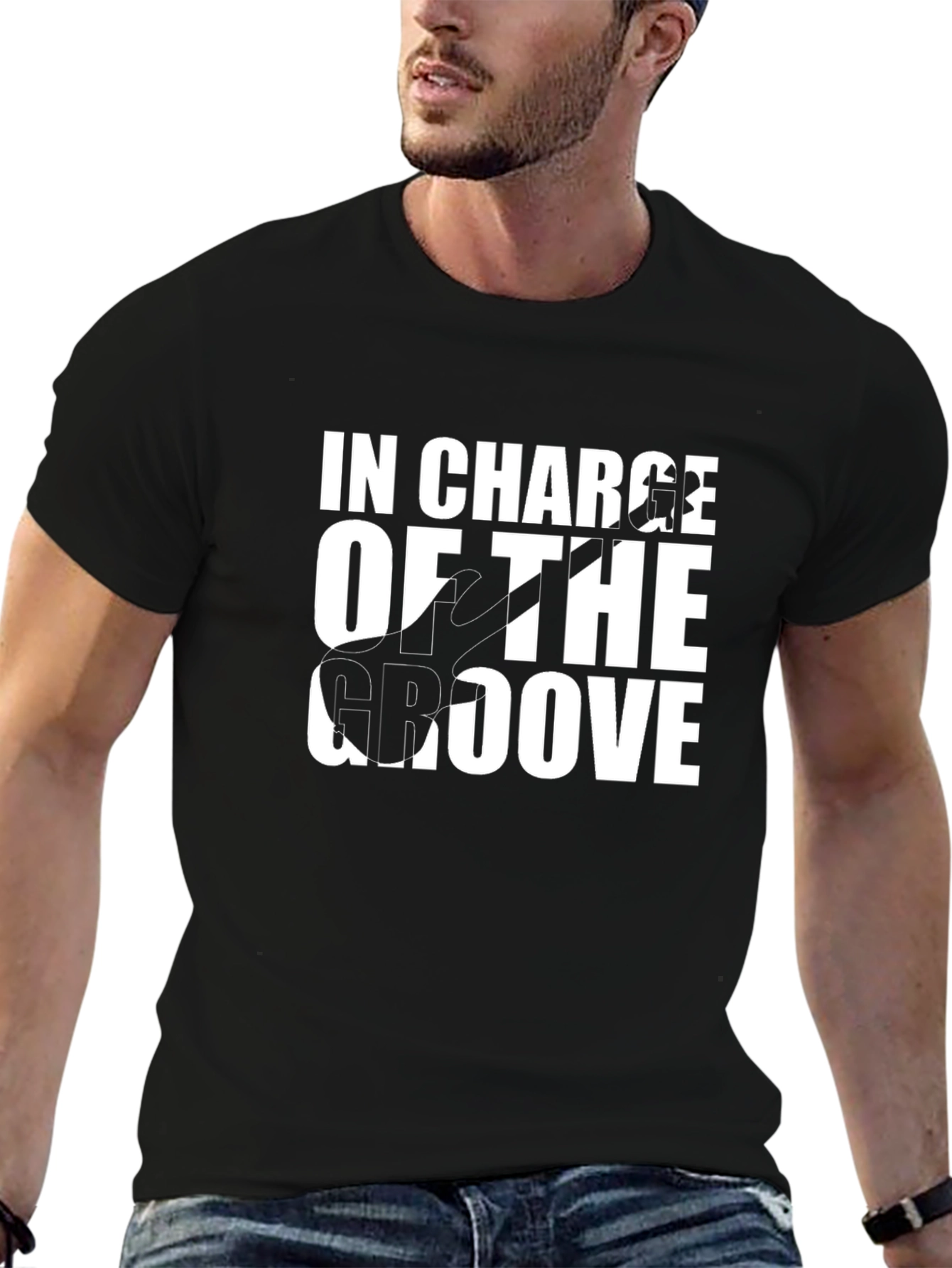 In Charge of the Groove Black T-Shirt