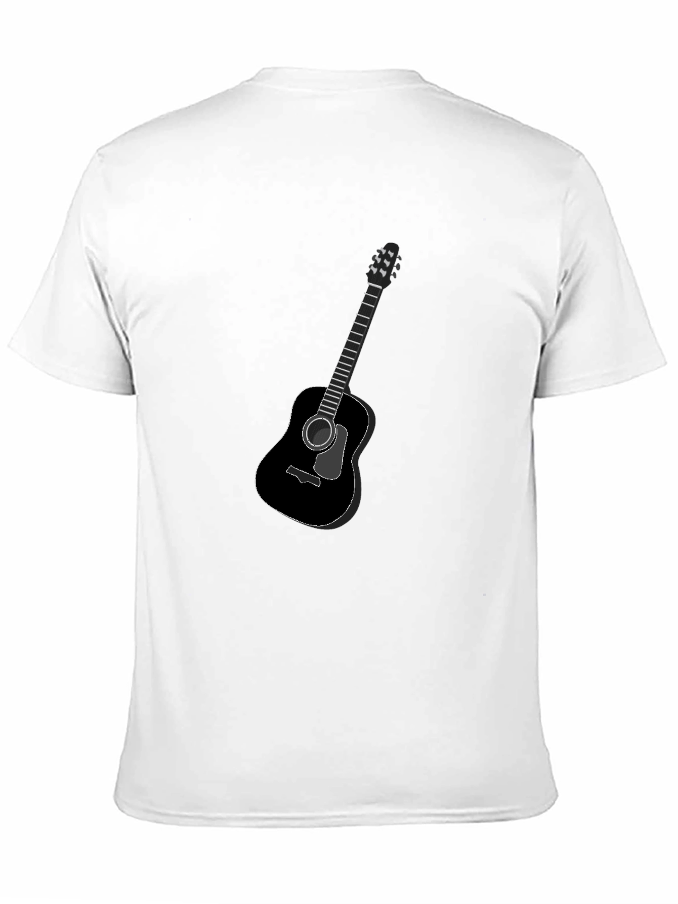 Guitar Graphic Black T-Shirt - Classic Music Tee