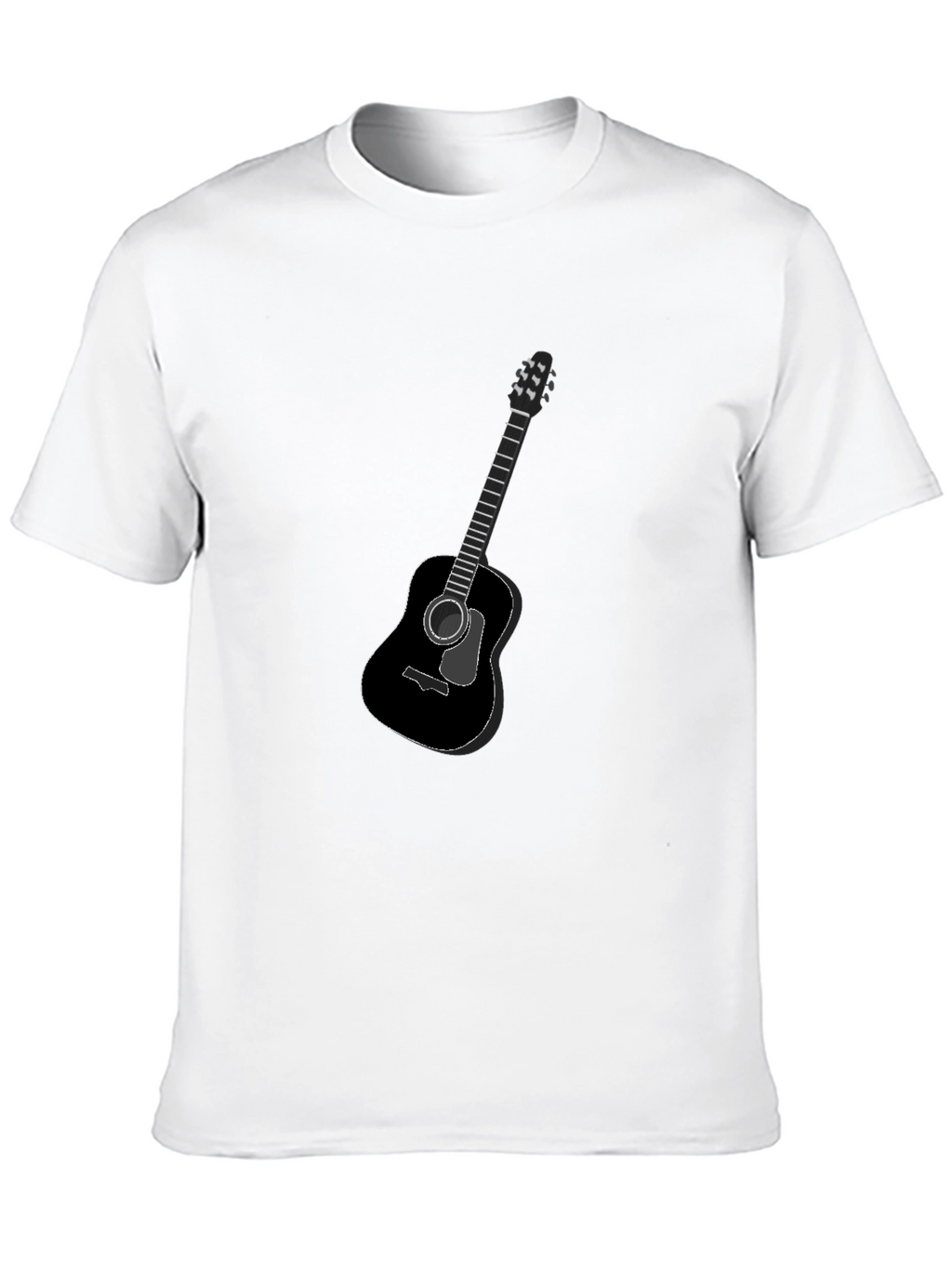 Guitar Graphic Black T-Shirt - Classic Music Tee