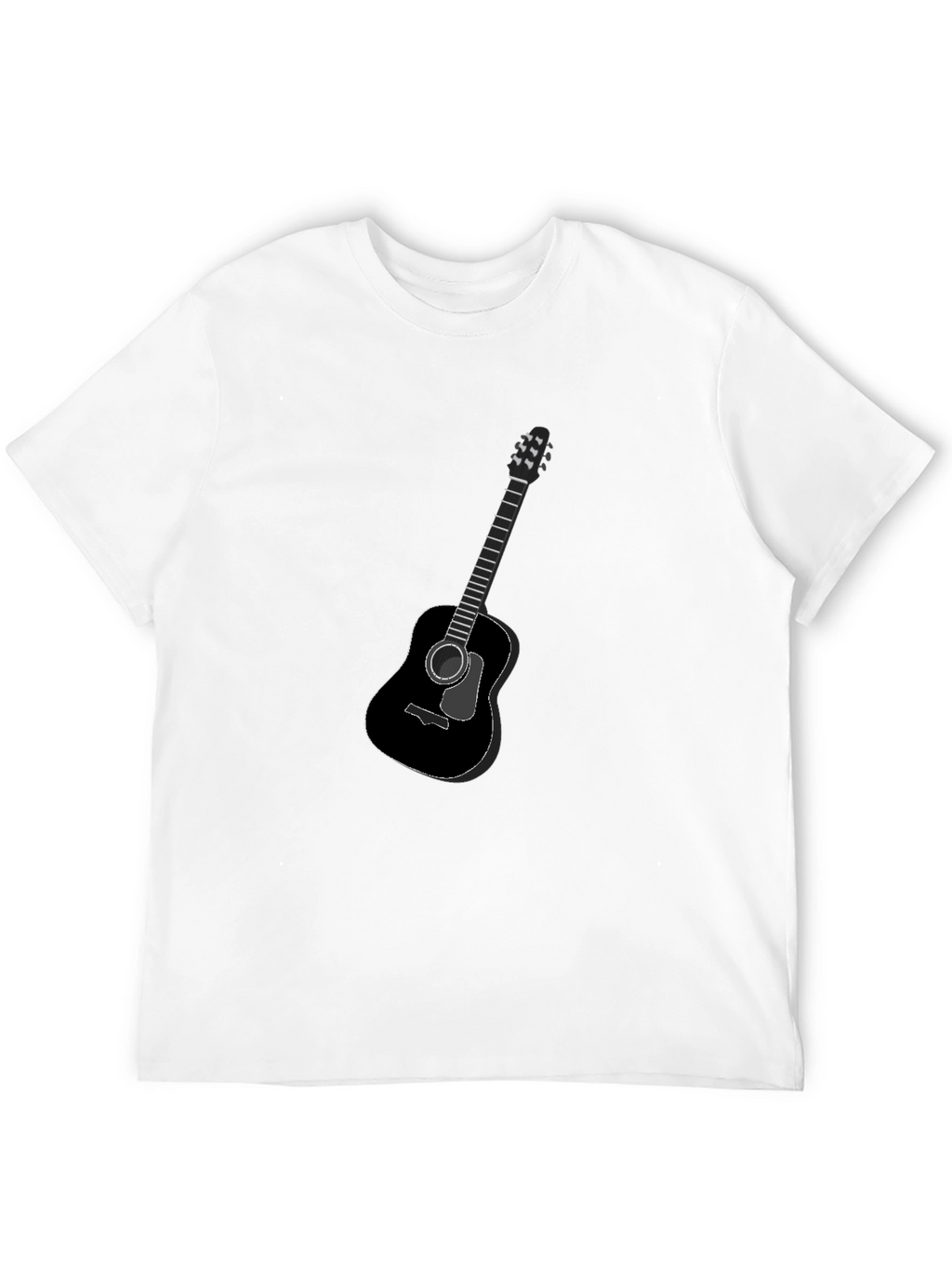 Guitar Graphic Black T-Shirt - Classic Music Tee
