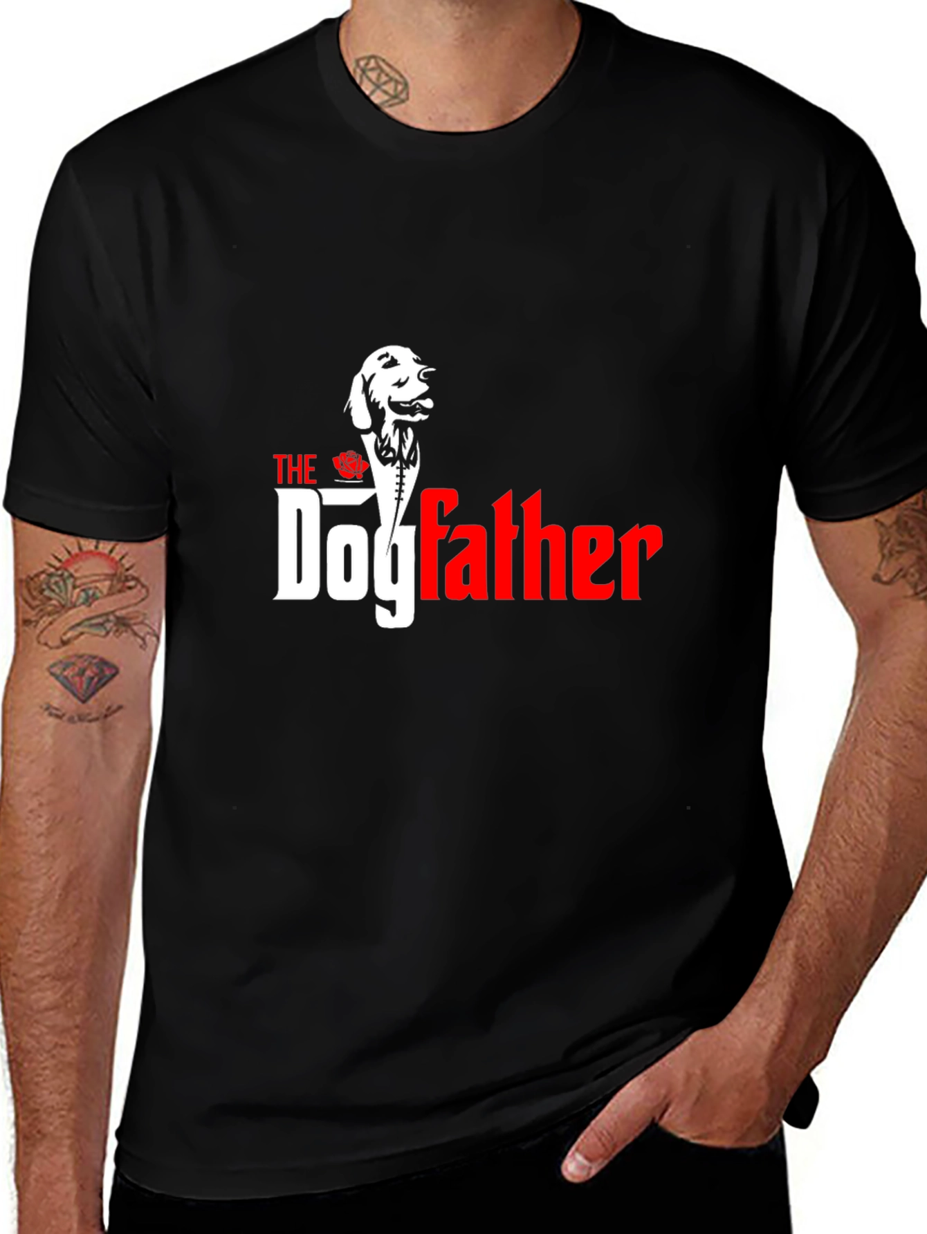 The Dogfather T-Shirt: Funny Canine Mafia Tee