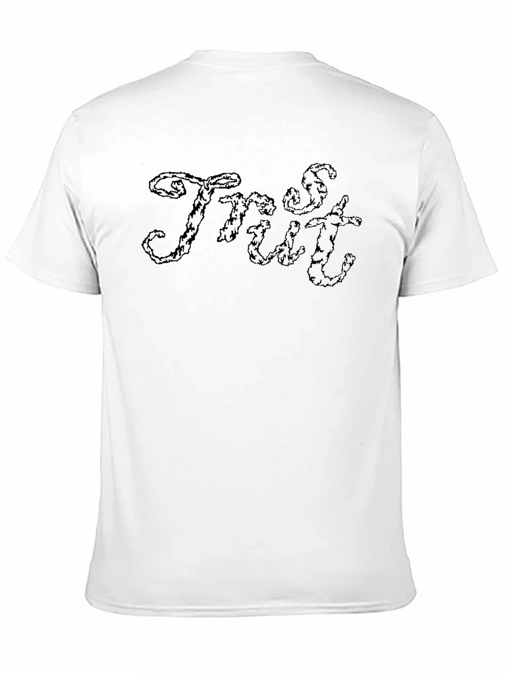 Mens Black Graphic Tee - Trust Design
