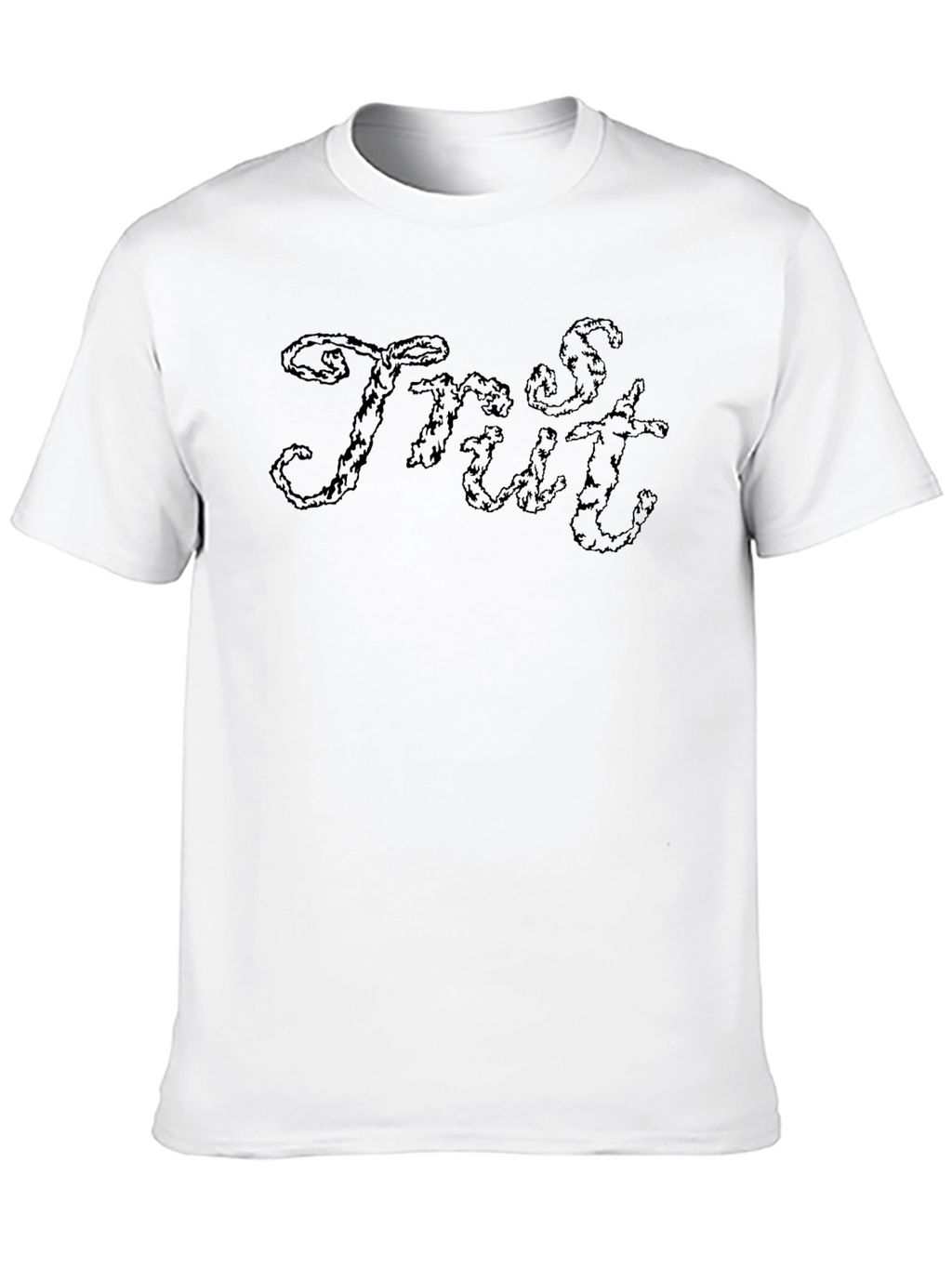 Mens Black Graphic Tee - Trust Design