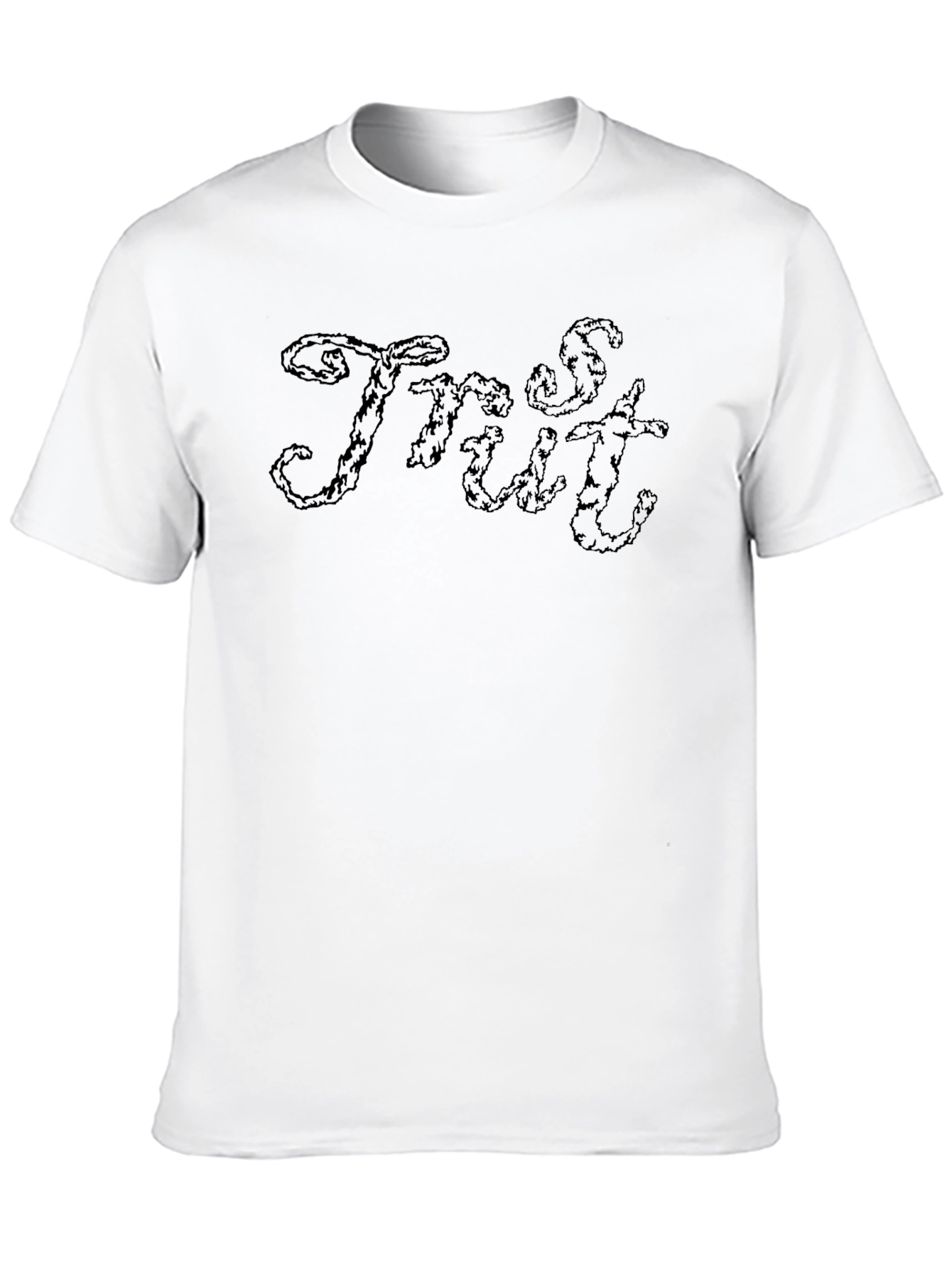 Mens Black Graphic Tee - Trust Design