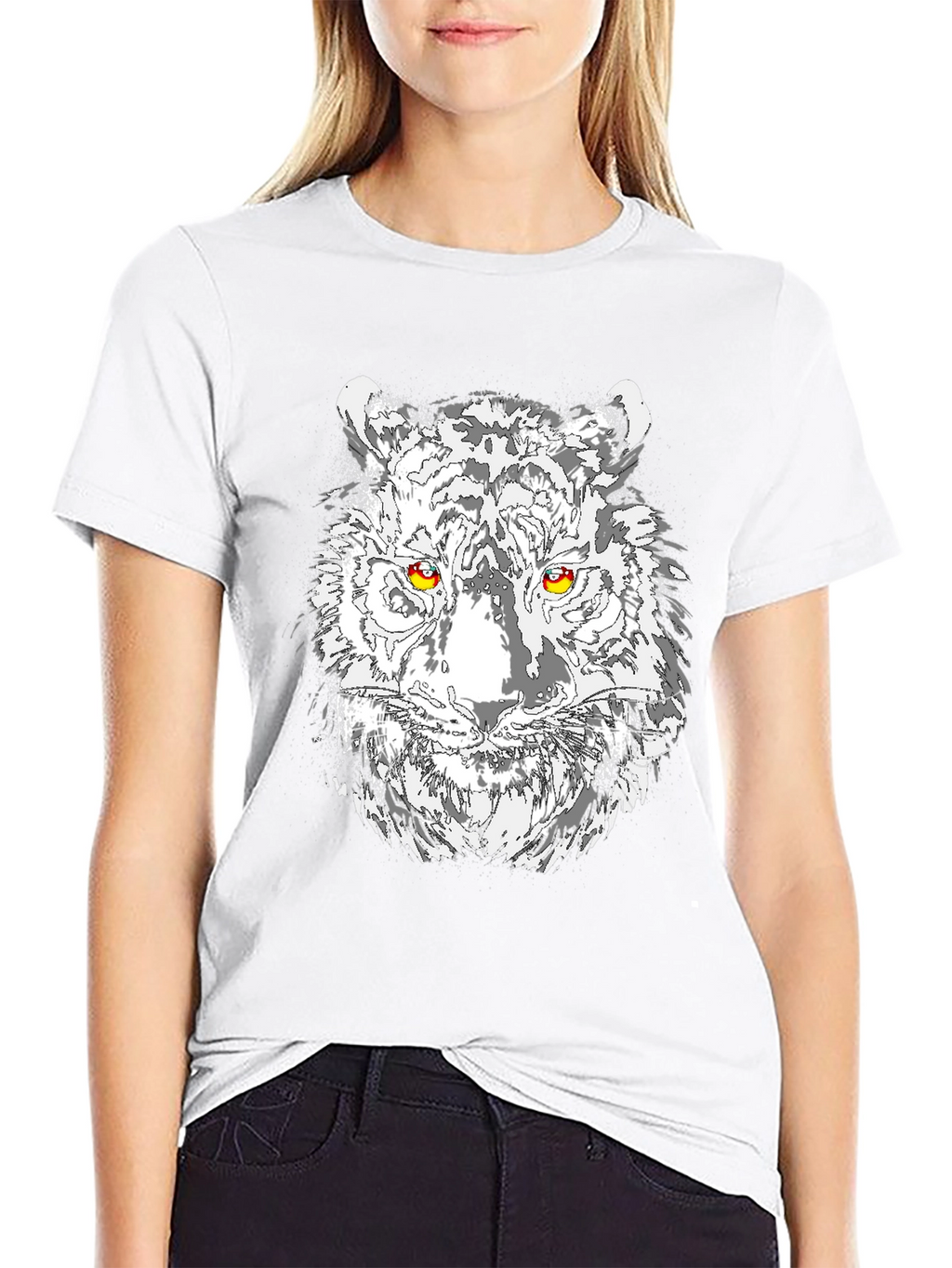 Tiger Graphic T-Shirt - Black