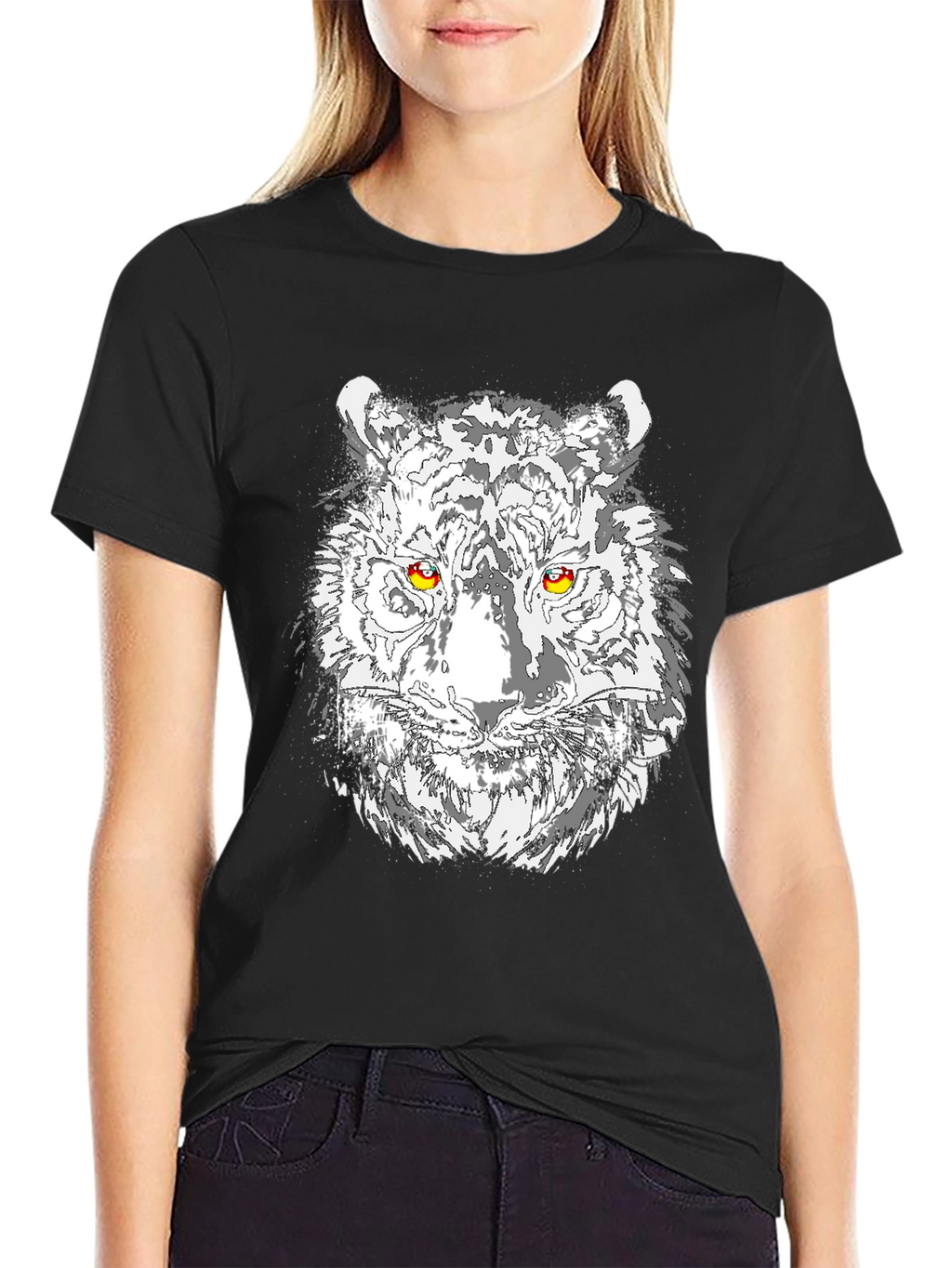 Tiger Graphic T-Shirt - Black
