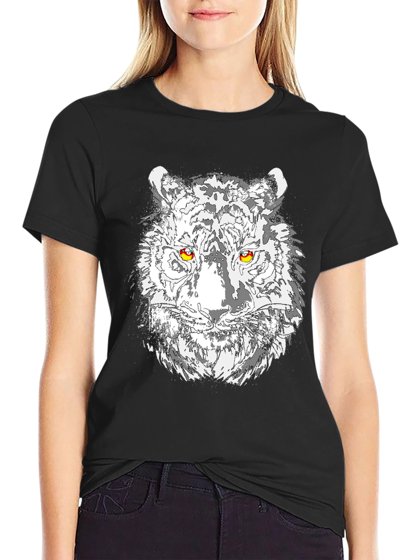 Tiger Graphic T-Shirt - Black