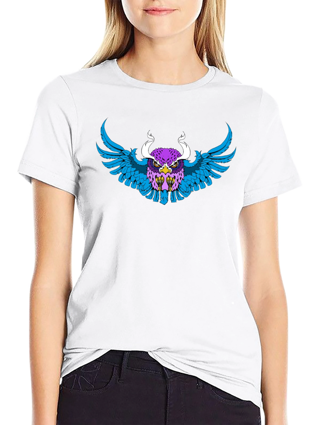 Eye-Catching Graphic Tee - Winged Beast