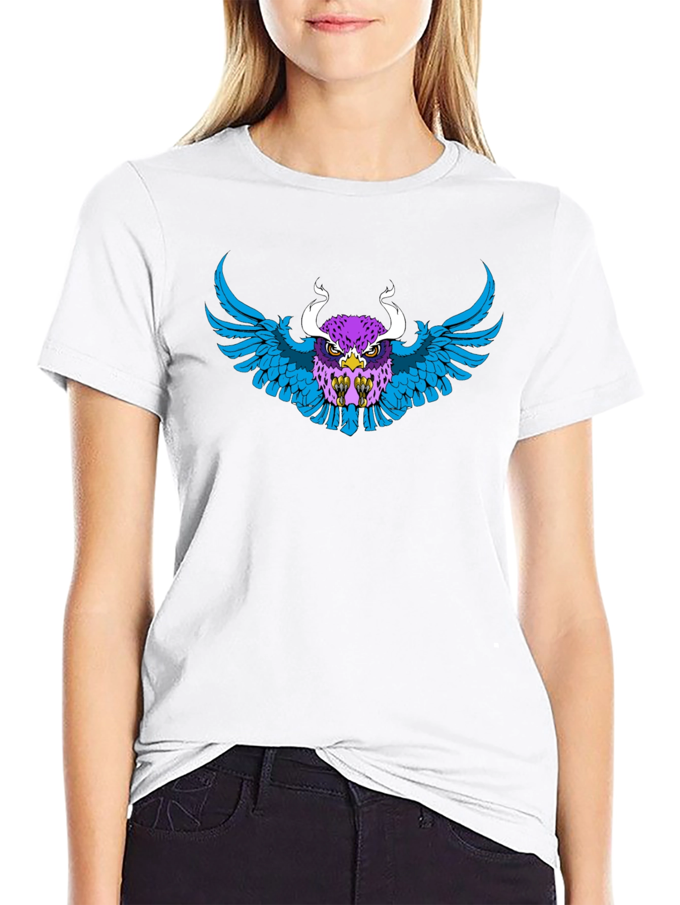 Eye-Catching Graphic Tee - Winged Beast