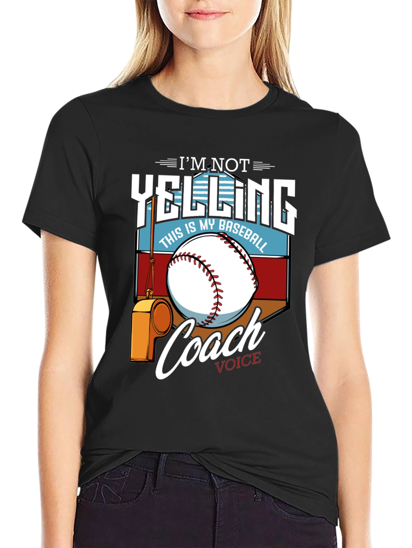 Im Not Yelling This is My Baseball Coach Voice T-Shirt