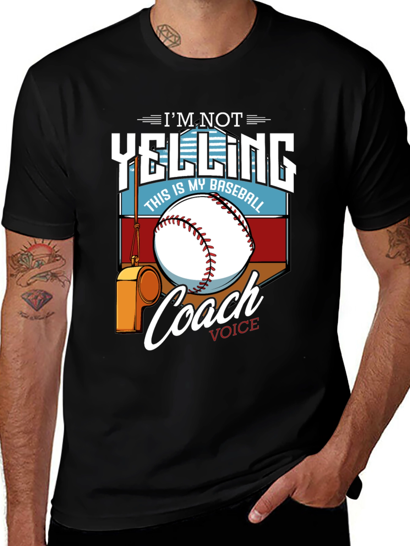 Im Not Yelling This is My Baseball Coach Voice T-Shirt