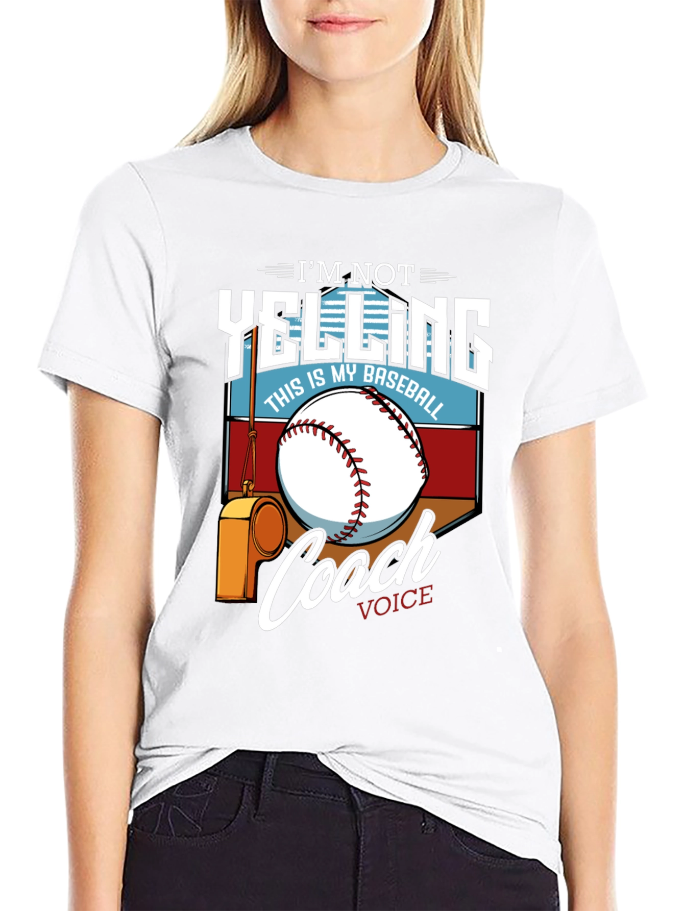 Im Not Yelling This is My Baseball Coach Voice T-Shirt