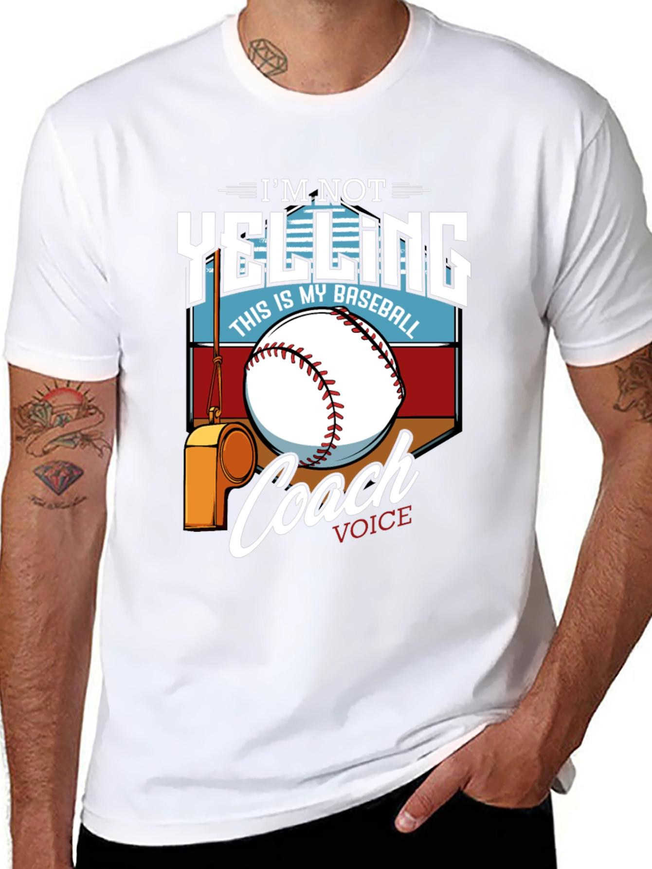 Im Not Yelling This is My Baseball Coach Voice T-Shirt