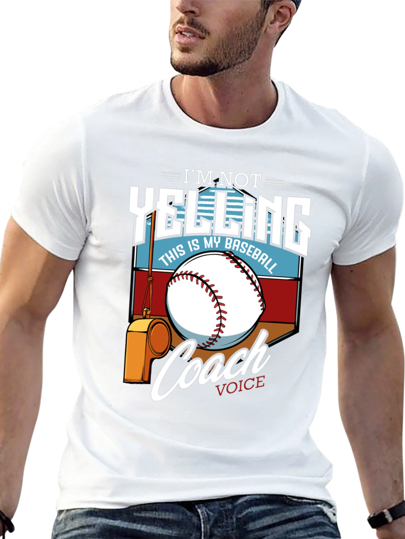 Im Not Yelling This is My Baseball Coach Voice T-Shirt