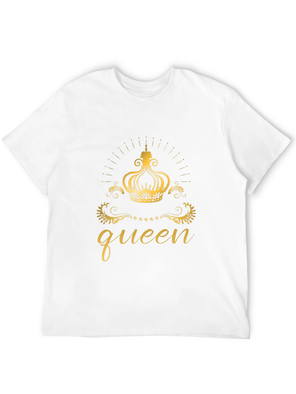 Queen Crown Graphic Black T-Shirt