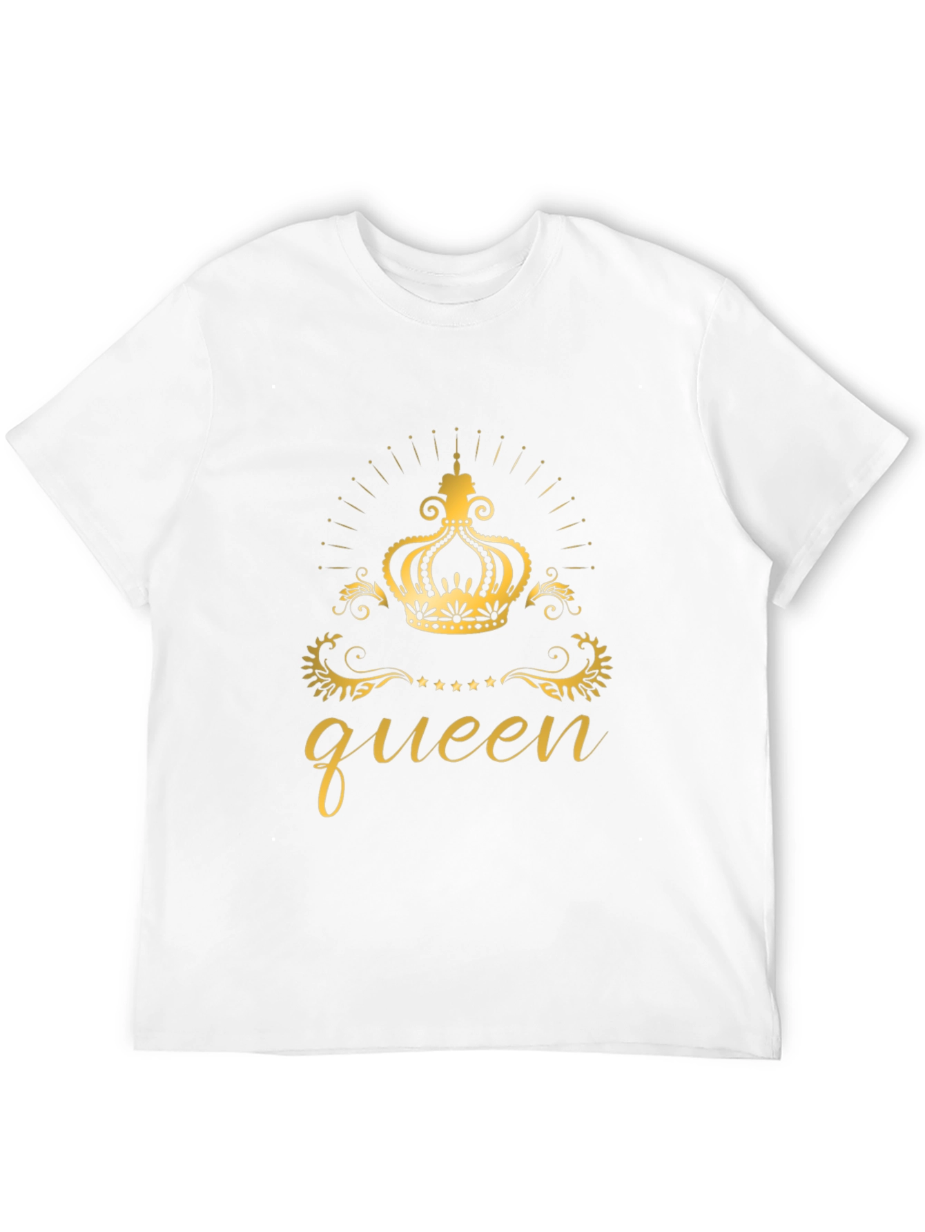 Queen Crown Graphic Black T-Shirt