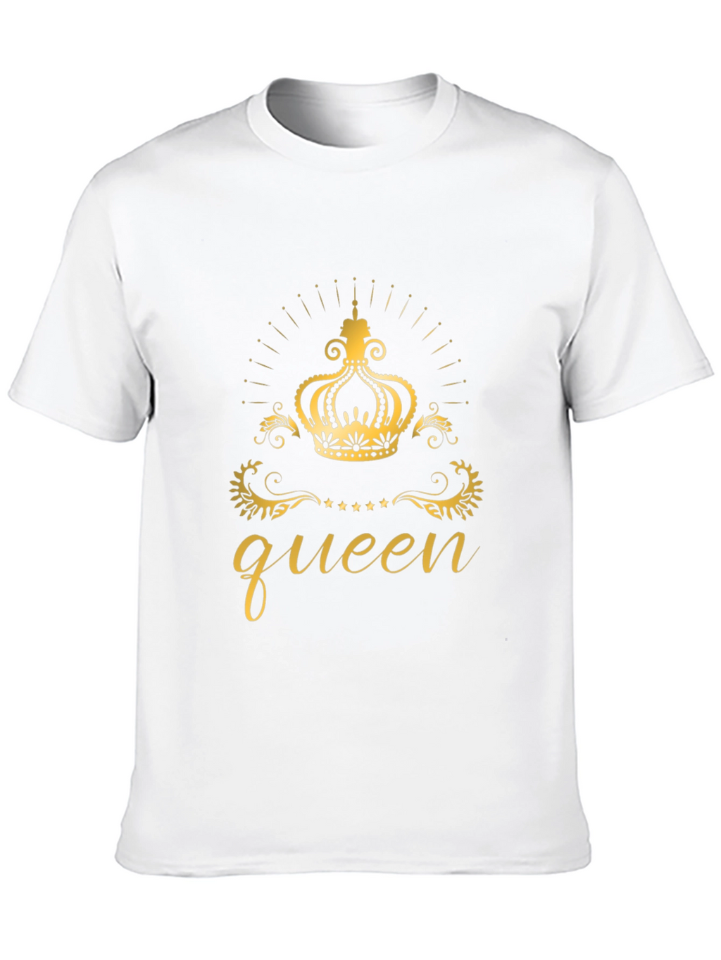 Queen Crown Graphic Black T-Shirt
