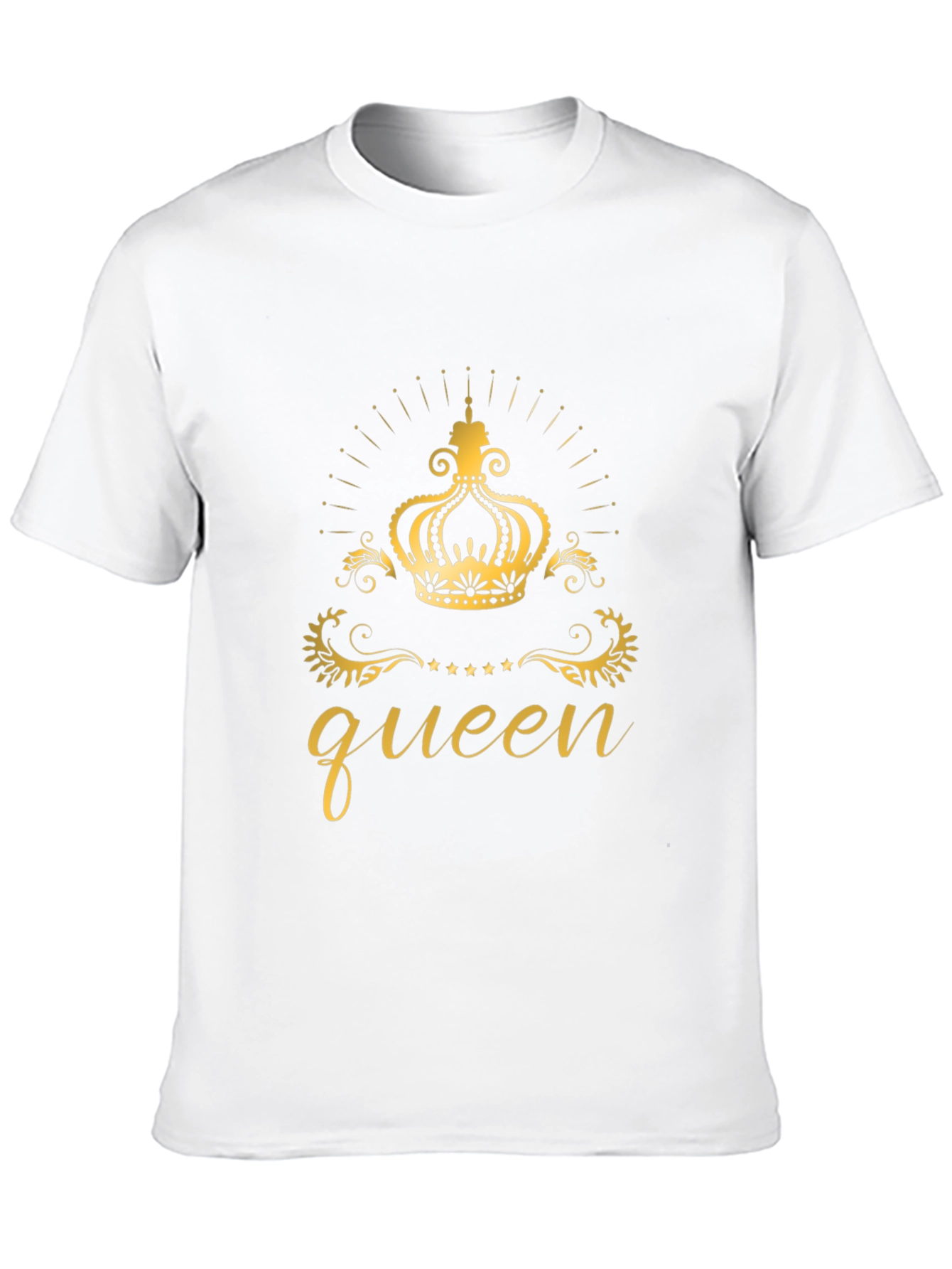 Queen Crown Graphic Black T-Shirt
